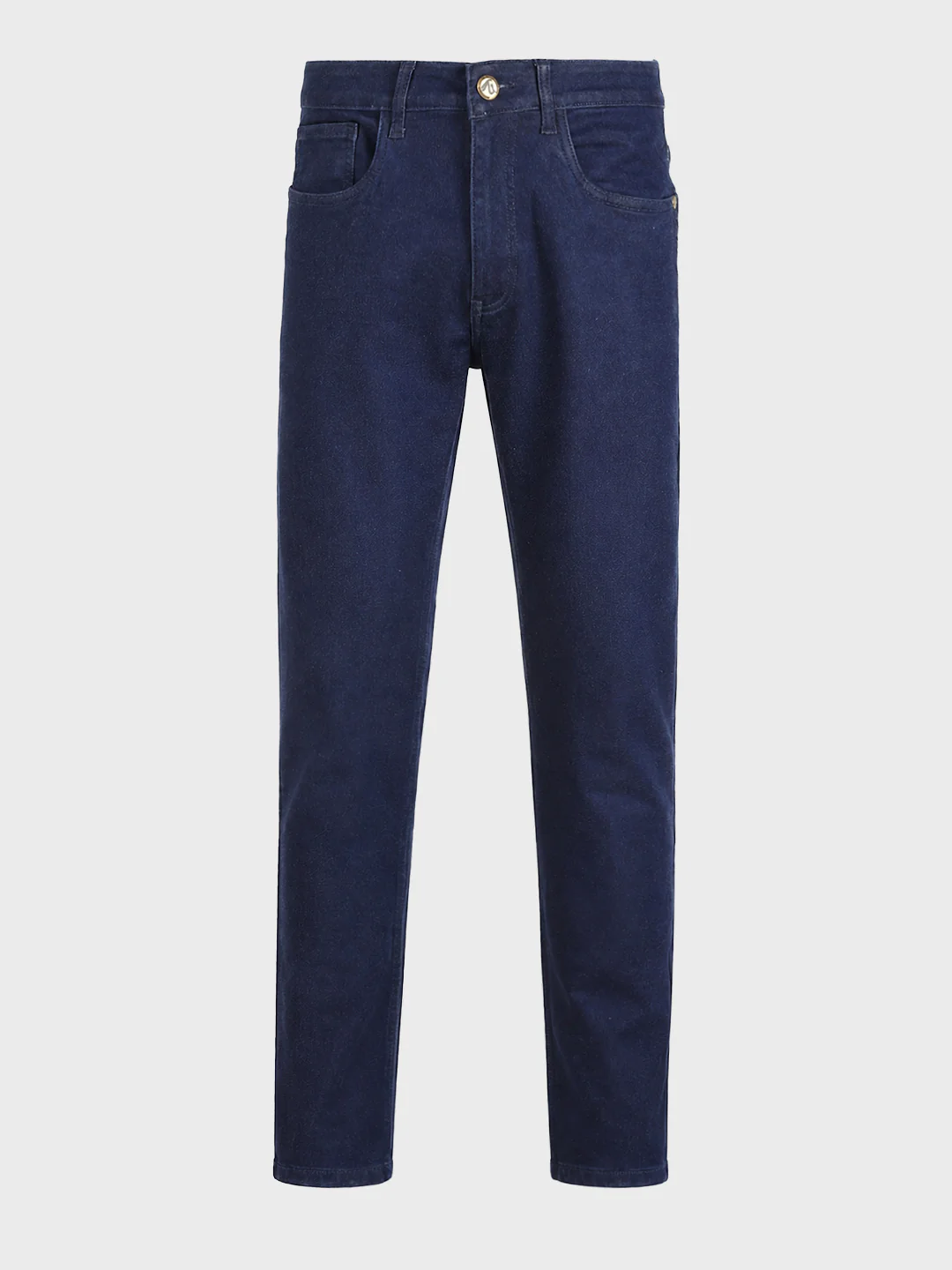 Men's Blue Slim Fit Solid Casual Jeans - Image 7