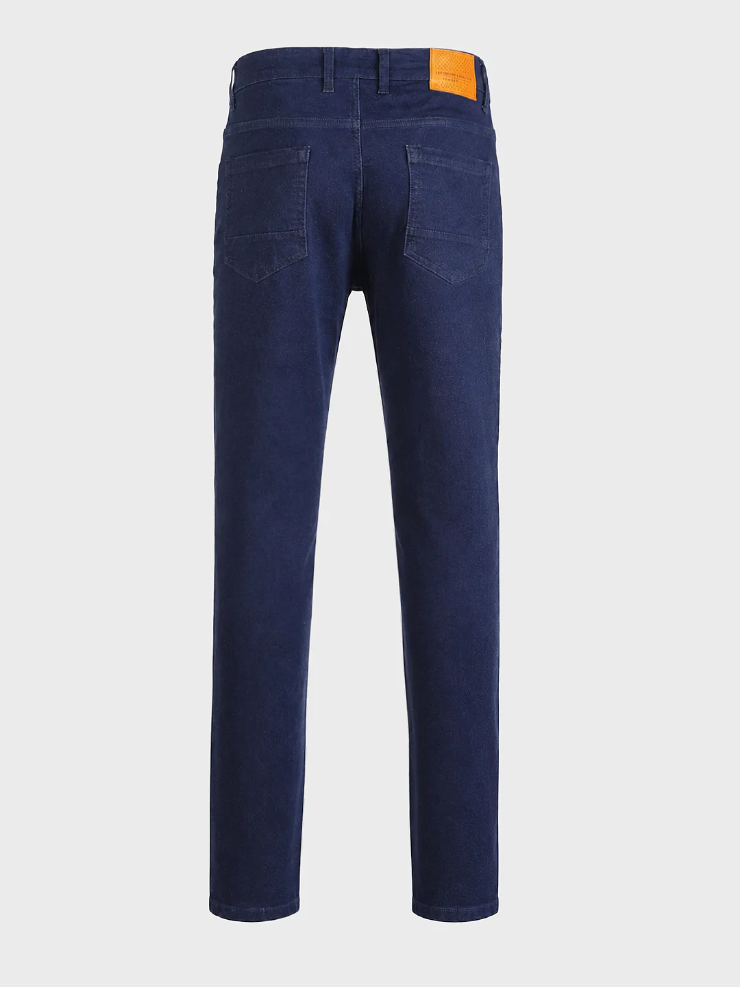 Men's Blue Slim Fit Solid Casual Jeans - Image 8