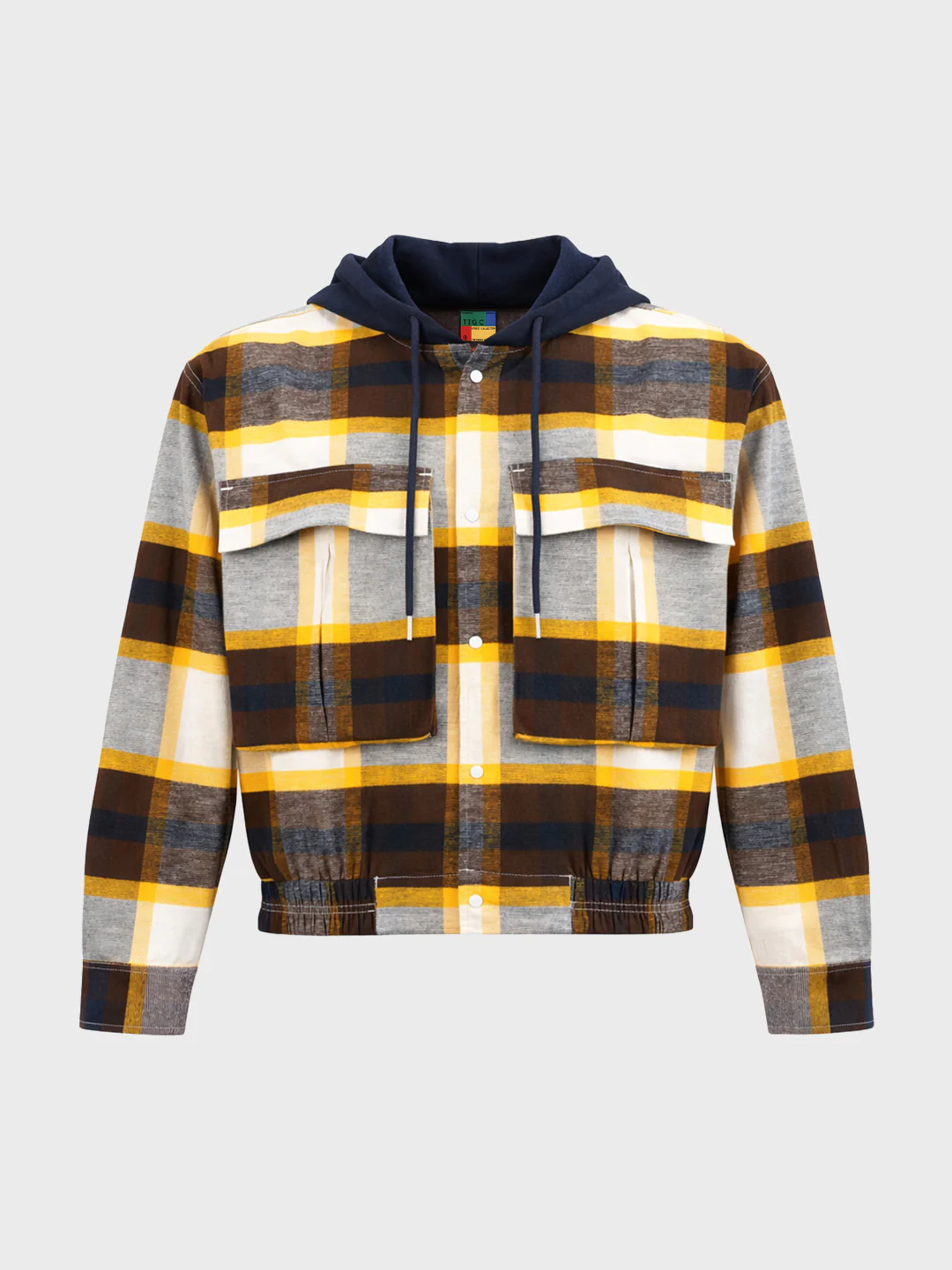 Men's Brown Boxy Fit Checked Casual Shirt - Image 6