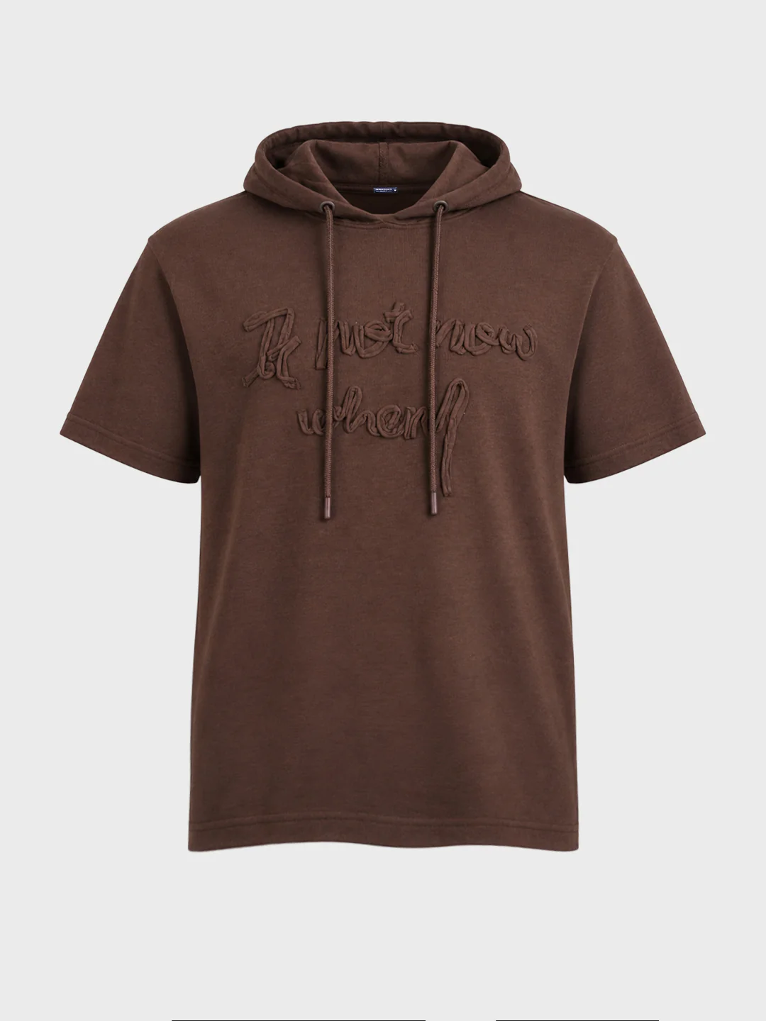 Men's Brown Relaxed Fit Embroidered Casual T-Shirts - Image 6
