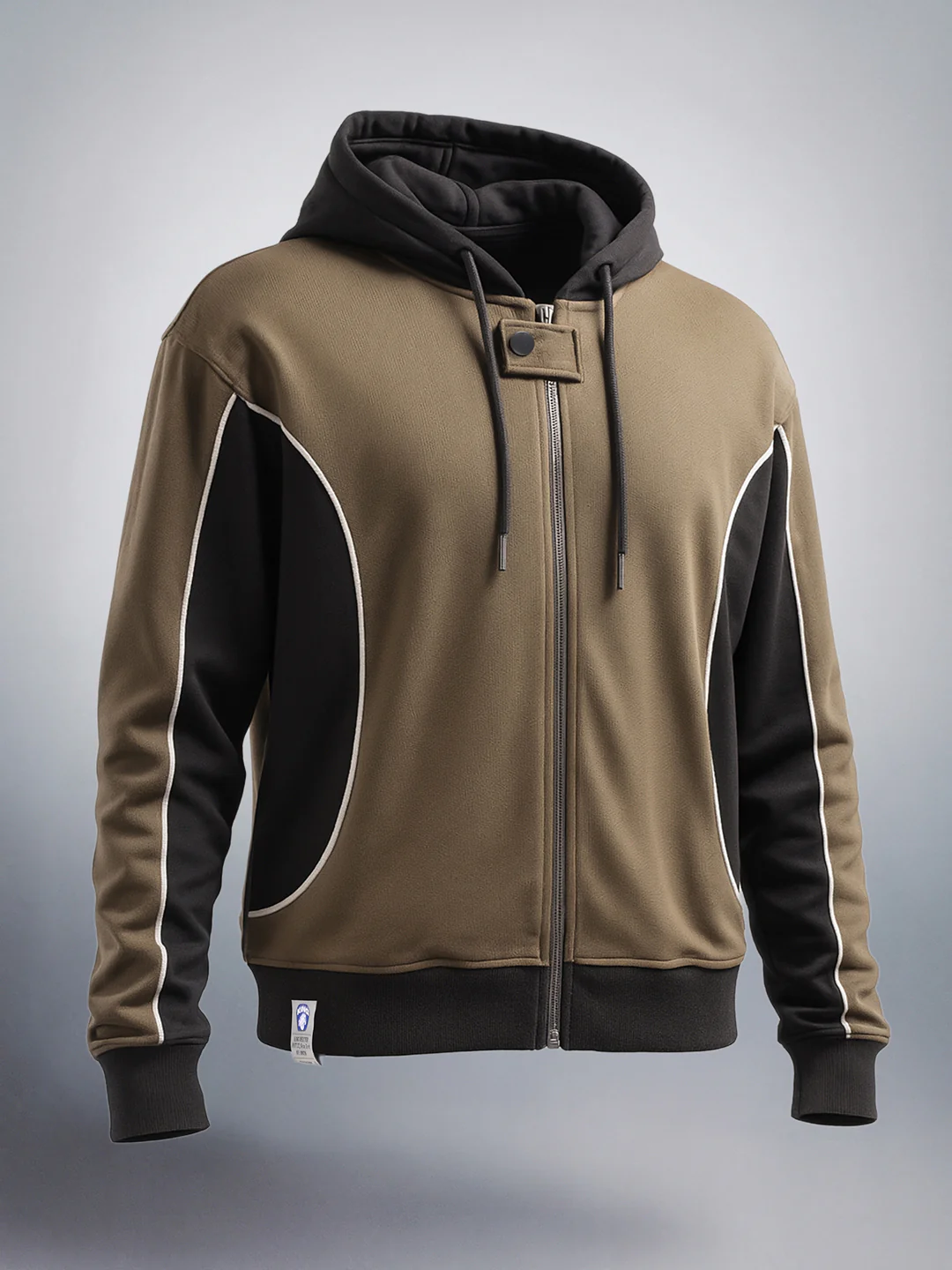 Men's Brown Boxy Fit Graphic Printed Casual Sweatshirt - Image 4