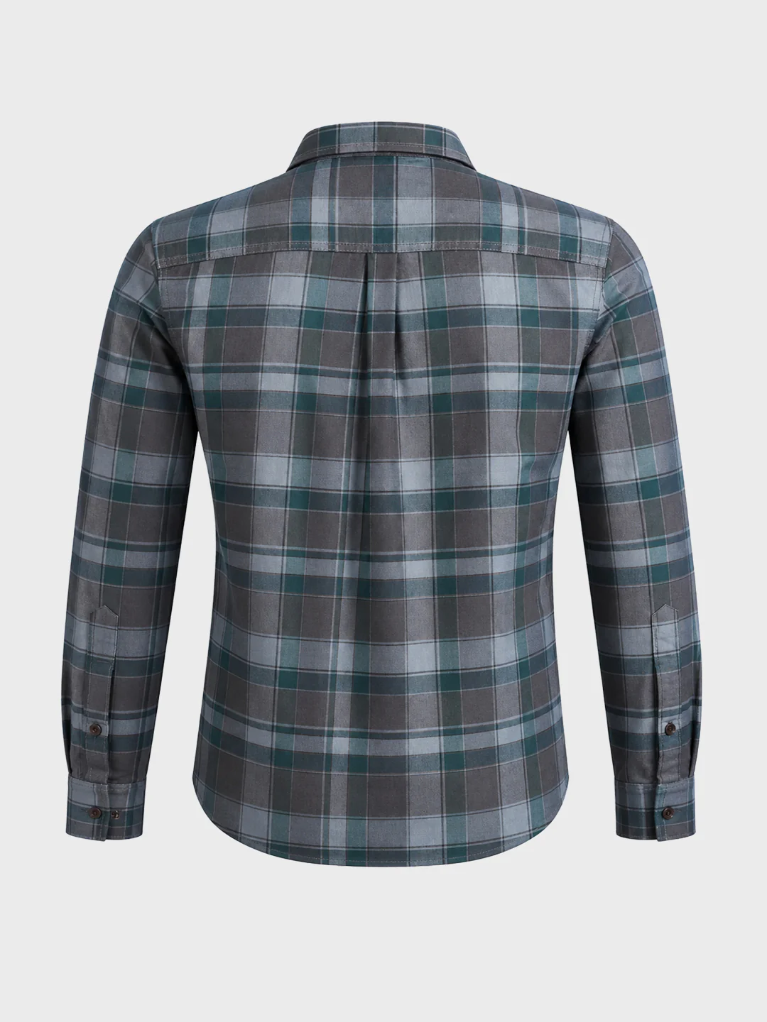 Men's Brown Slim Fit Checkered Casual Shirt - Image 7