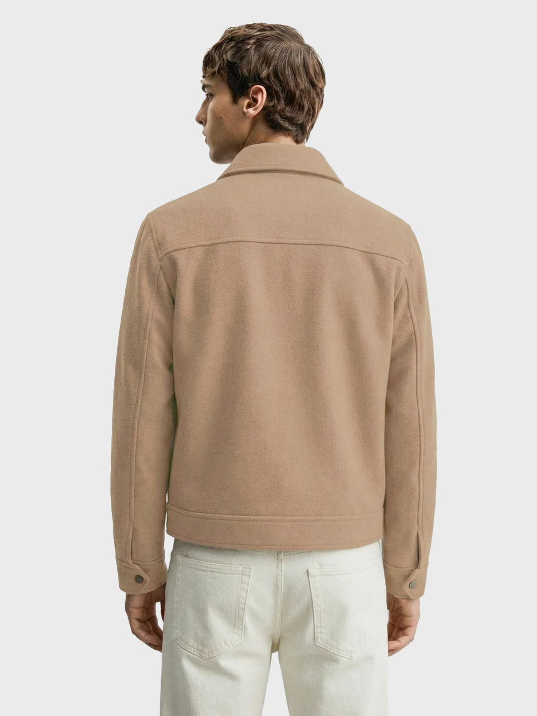 Men's Brown Regular Fit Solid Casual Biker Jacket - Image 2
