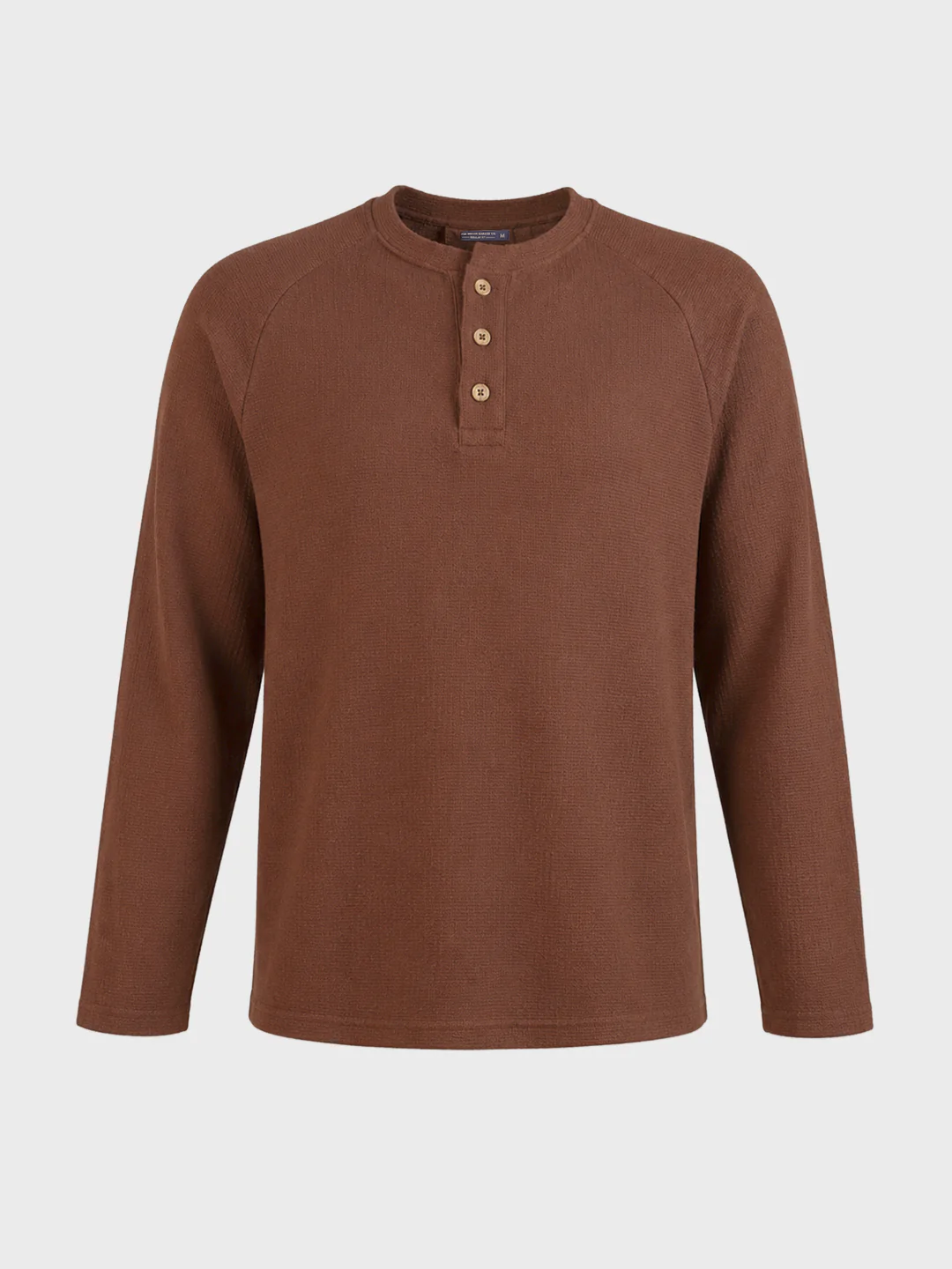 Men's Brown Regular Fit Solid Casual T-Shirt - Image 6