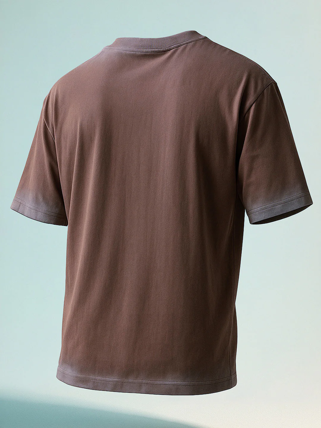 Men's Brown Relaxed Fit Graphic Printed 240 GSM Street Wear T-Shirt - Image 7