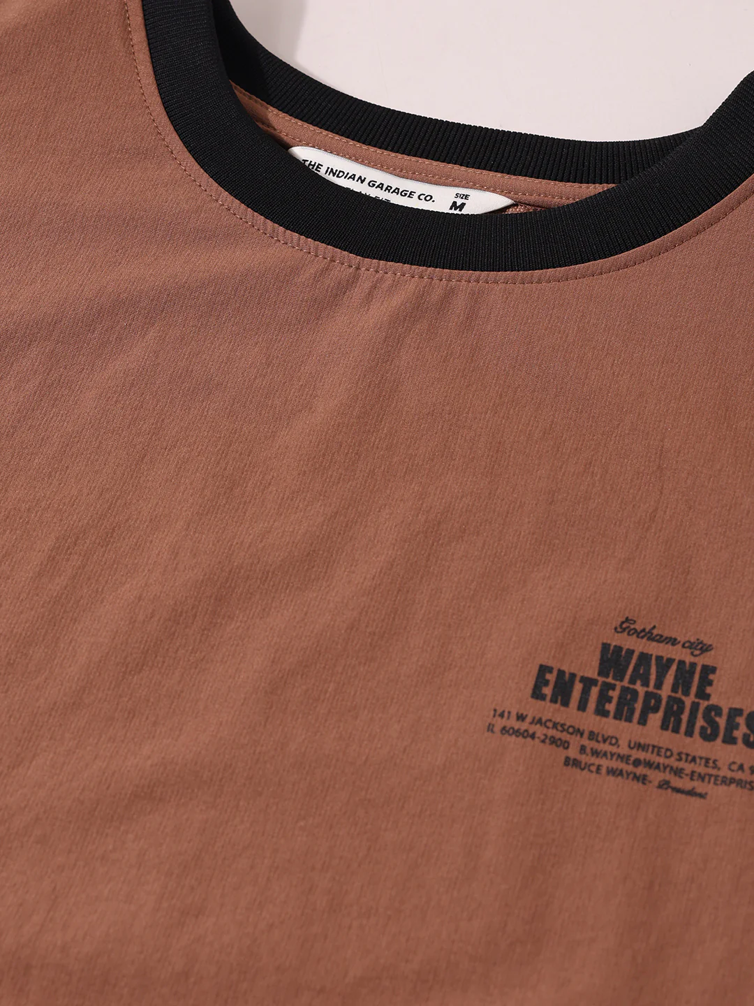 Men's Brown Relaxed Fit Solid Casual Coordinates - Image 3