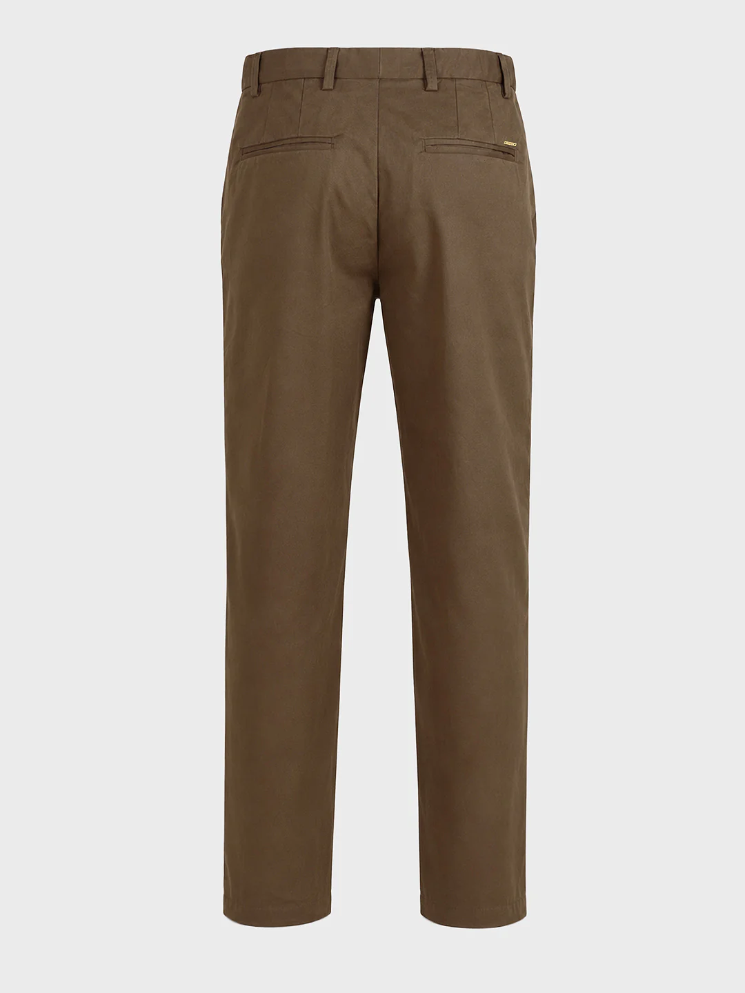 Men's Brown Slim Fit Solid Casual Chinos - Image 8