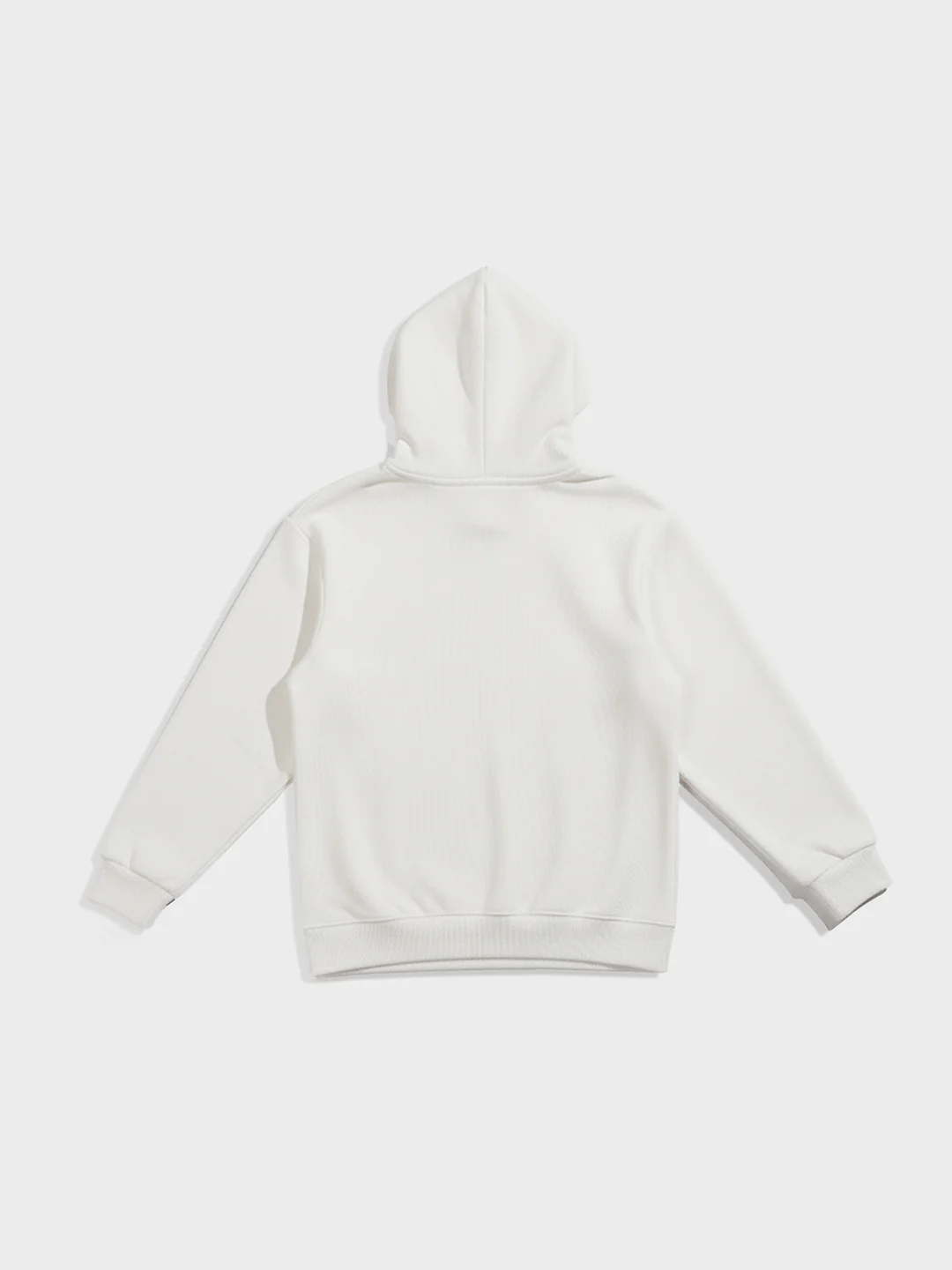 Men's Cream Oversized Fit Embrodered Casual Sweatshirt - Image 5