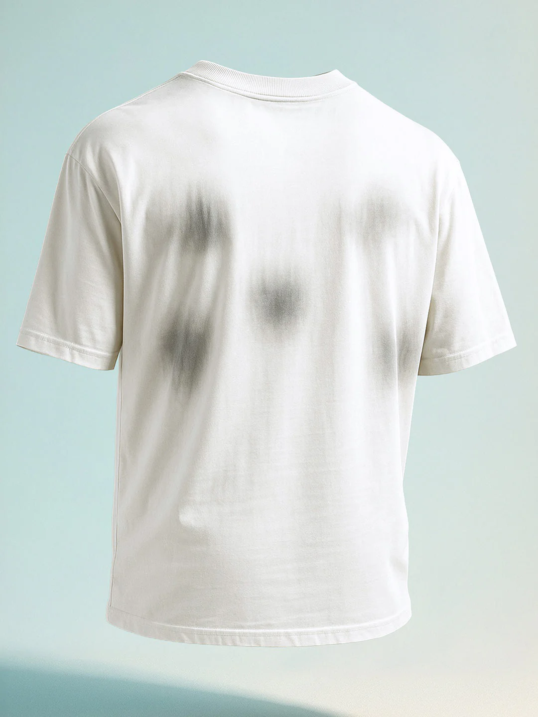 Men's Cream Relaxed Fit Graphic Printed 240 GSM Street Wear T-Shirt - Image 7