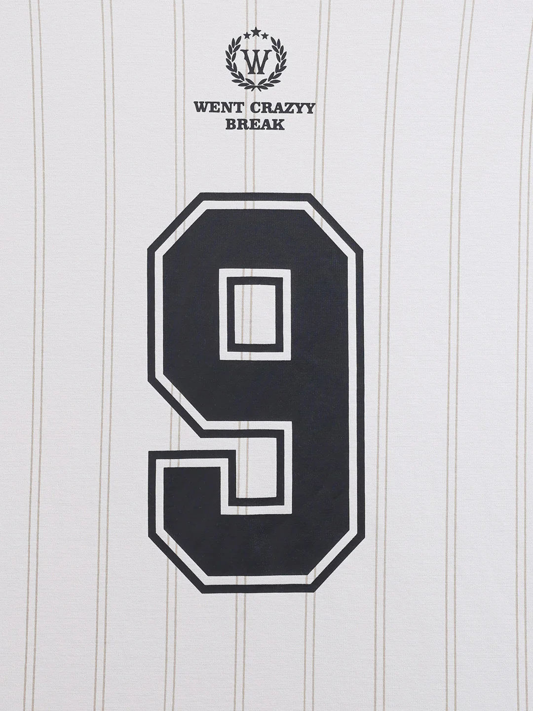 Men's Cream Relaxed Fit Printed 240 GSM Sport Wear T-Shirt - Image 4