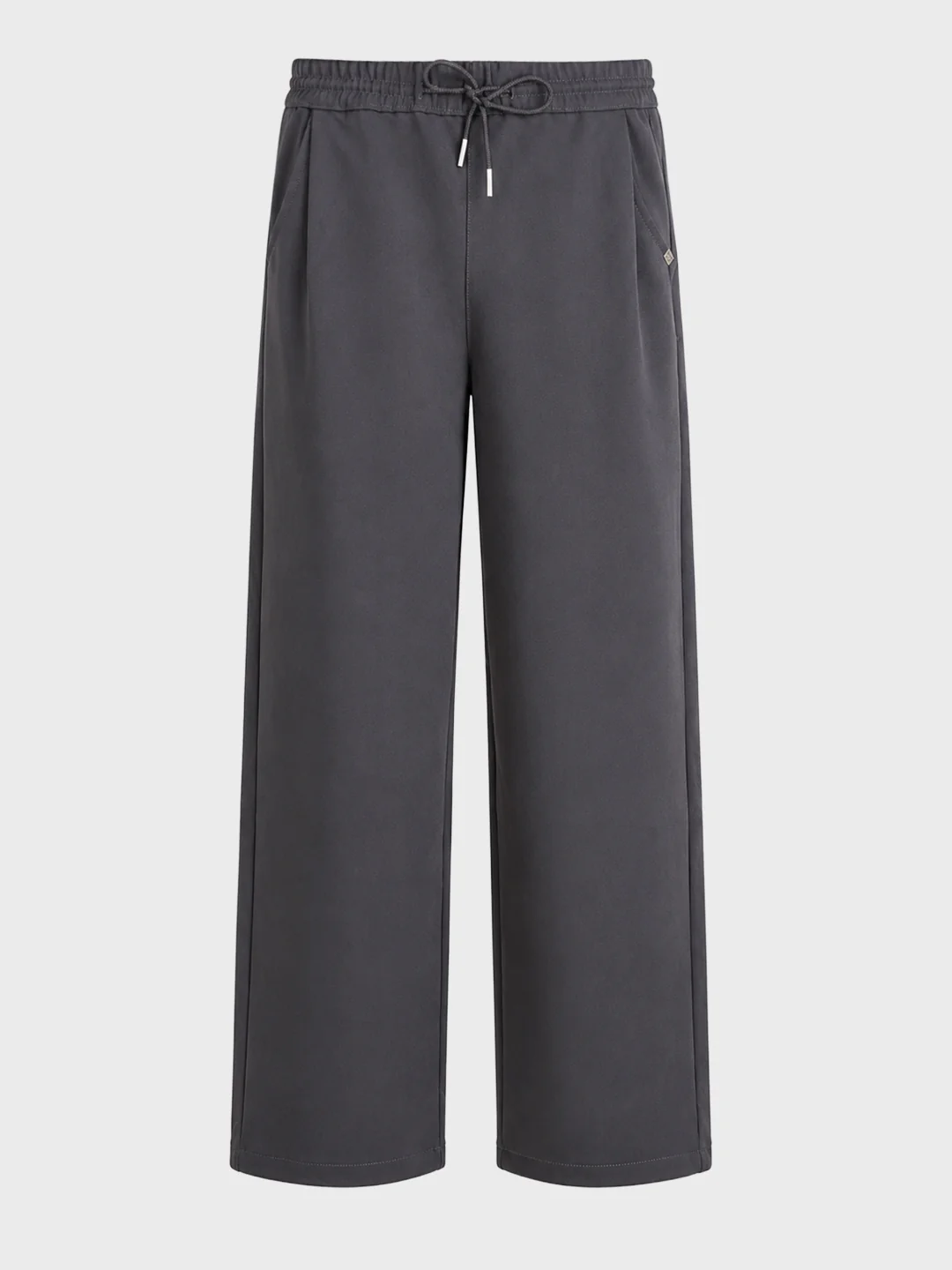 Men's Grey Relaxed Fit Solid Casual Jogger - Image 7
