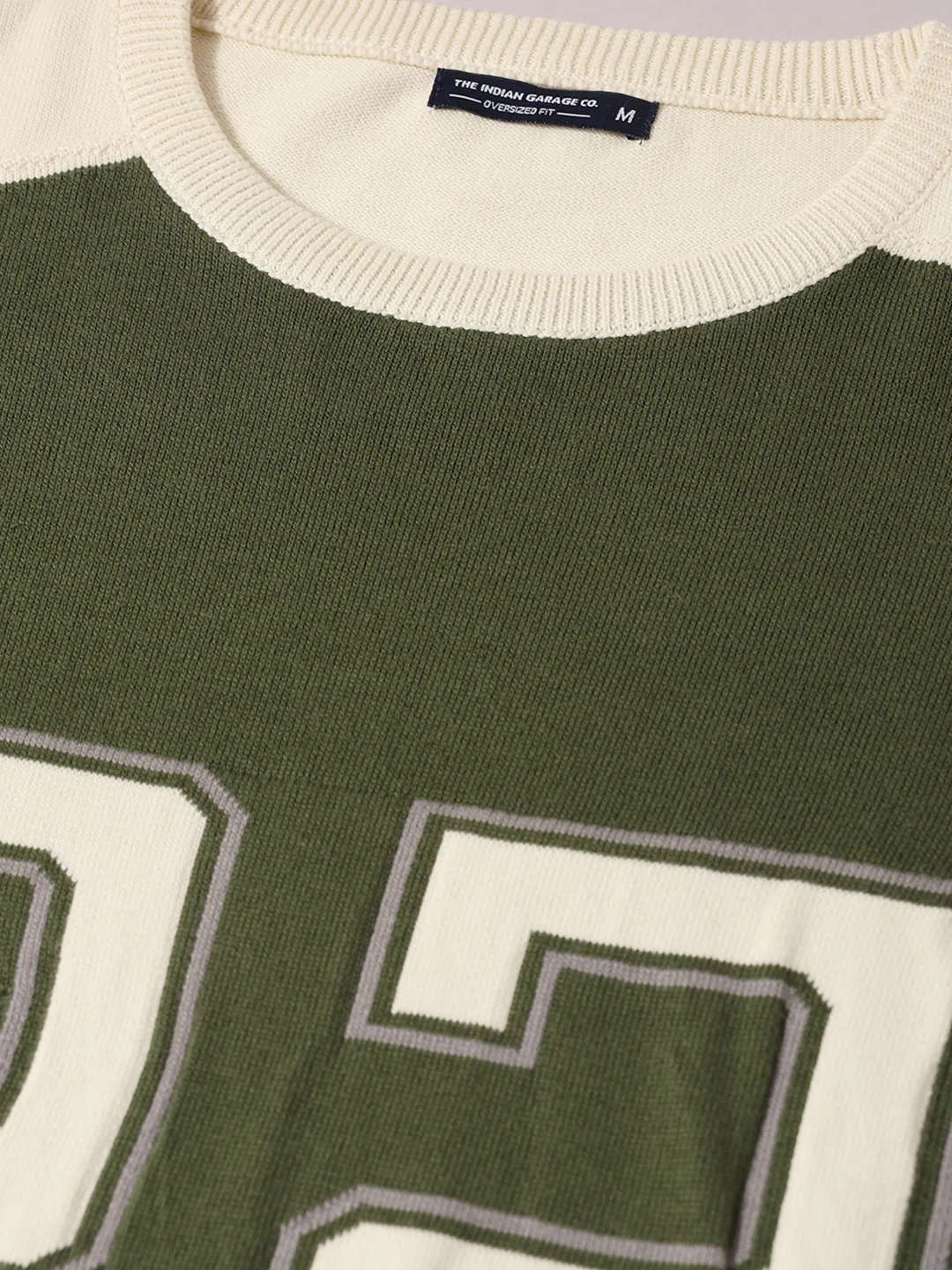 Men's Green Oversized Fit Graphic Printed Casual T-Shirt - Image 3