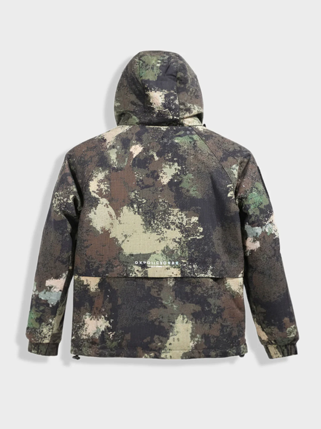 Men's Green Regular Fit Printed Casual Winter Jacket - Image 5
