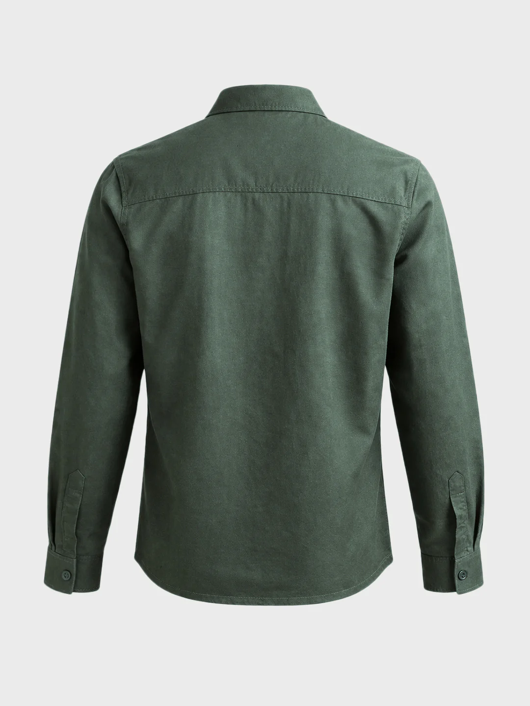 Men's Green Oversized Fit Solid Casual Shirt - Image 7
