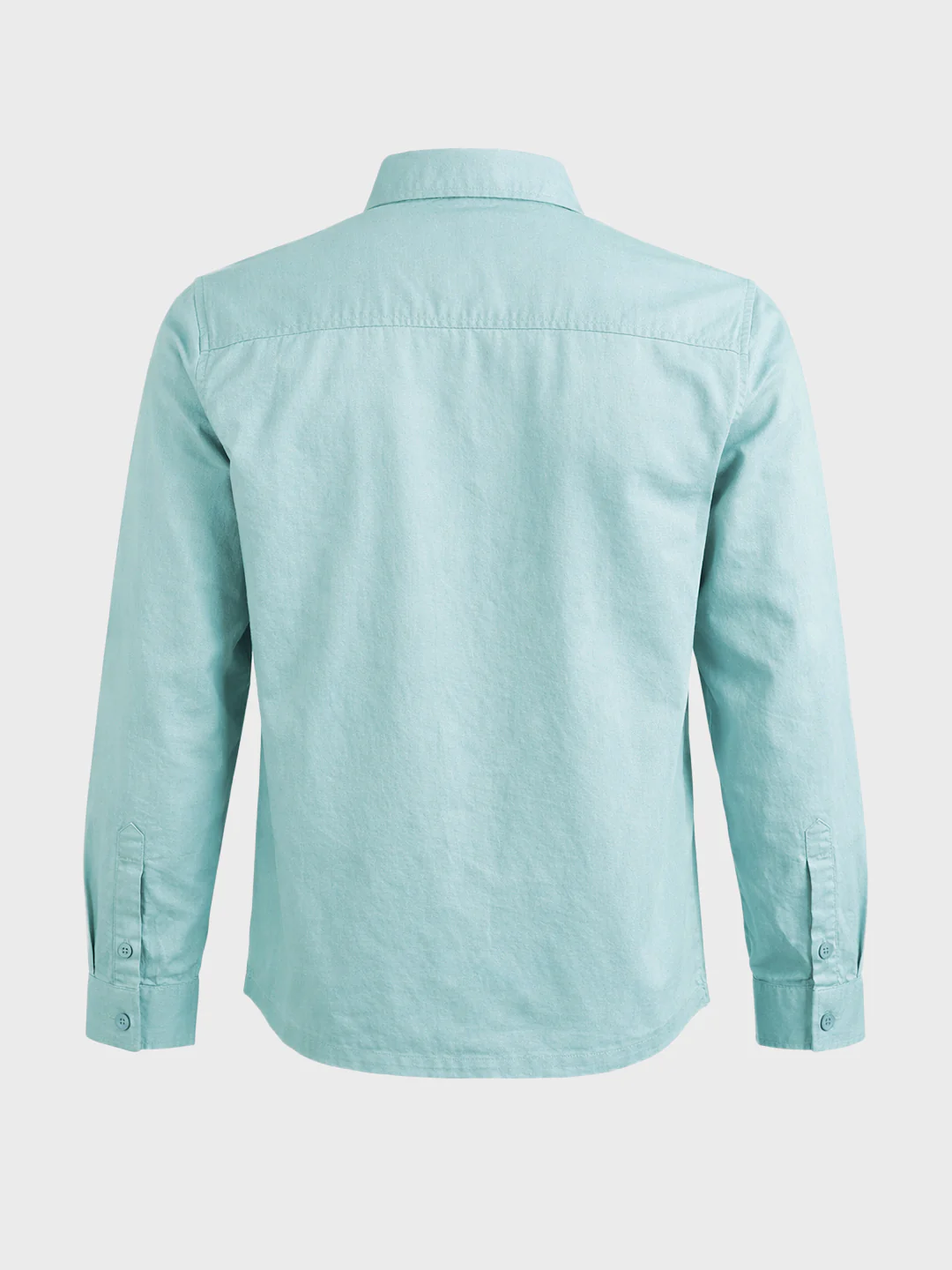 Men's Green Oversized Fit Solid Casual Shirt - Image 7