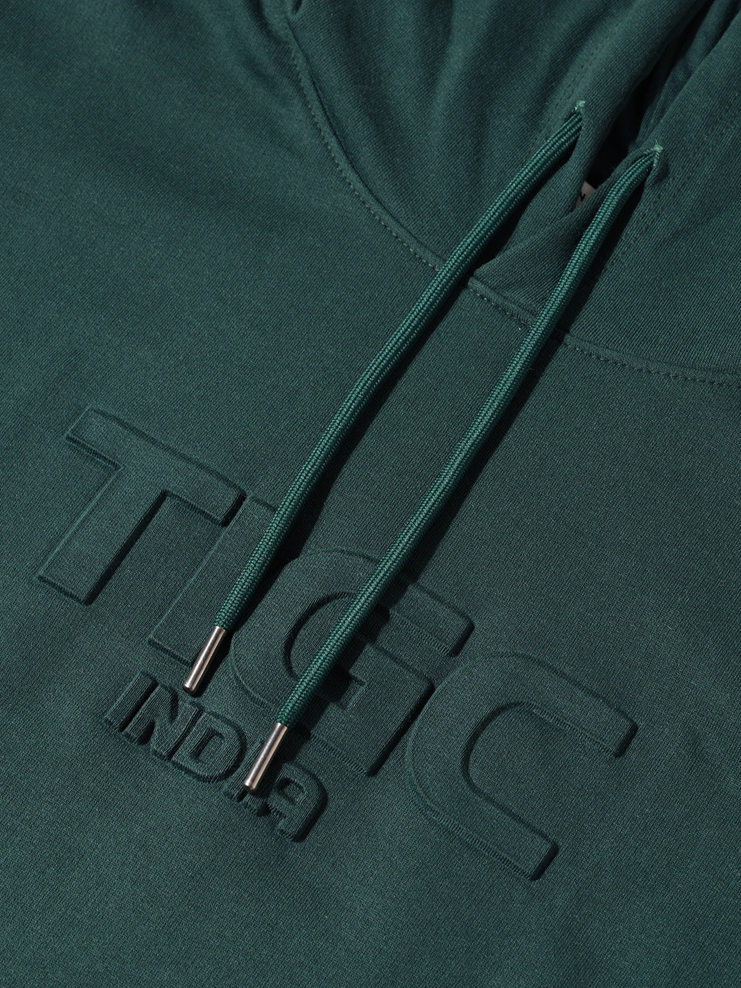 Men's Green Relaxed Fit Embroided Casual Sweatshirt - Image 3