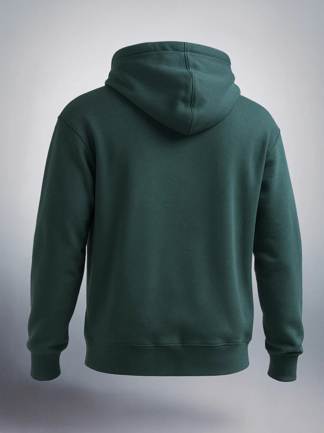 Men's Green Relaxed Fit Embroided Casual Sweatshirt - Image 5