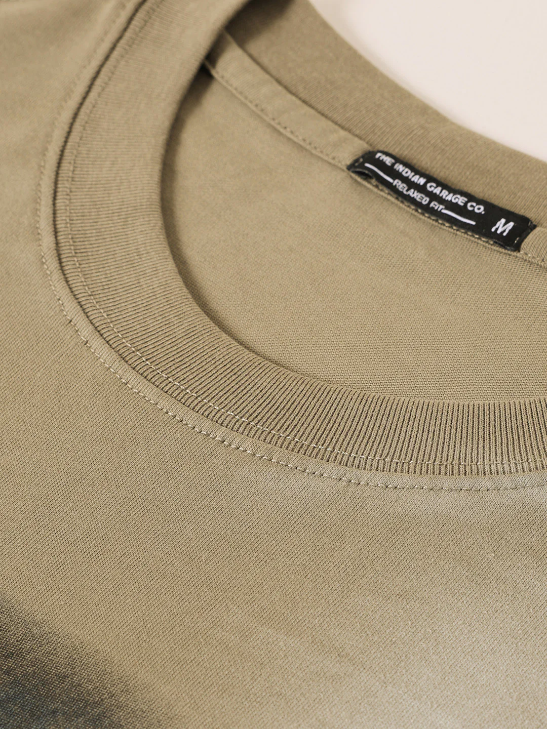 Men's Green Relaxed Fit Graphic Printed 240 GSM Street Wear T-Shirt - Image 3