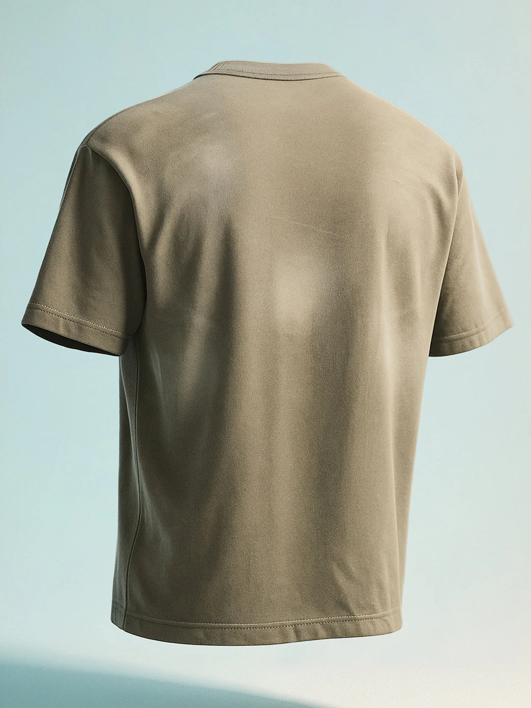 Men's Green Relaxed Fit Graphic Printed 240 GSM Street Wear T-Shirt - Image 7