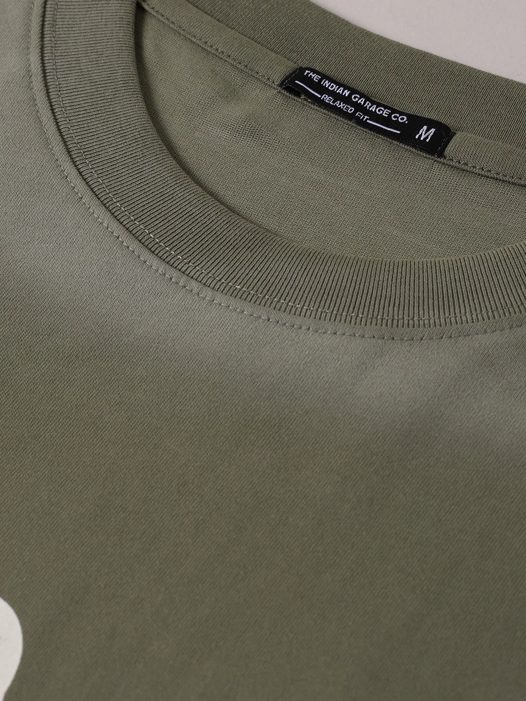 Men's Green Relaxed Fit Graphic Printed 240 GSM Street Wear T-Shirt - Image 8