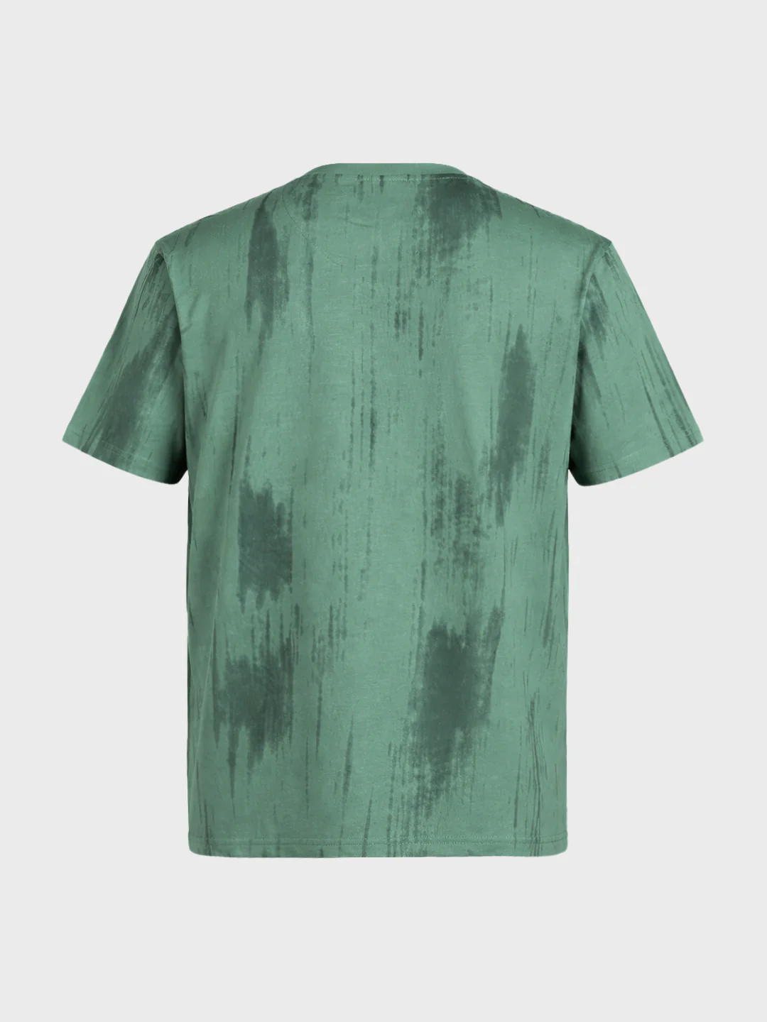 Men's Green Relaxed Fit Printed Casual T-Shirts - Image 6