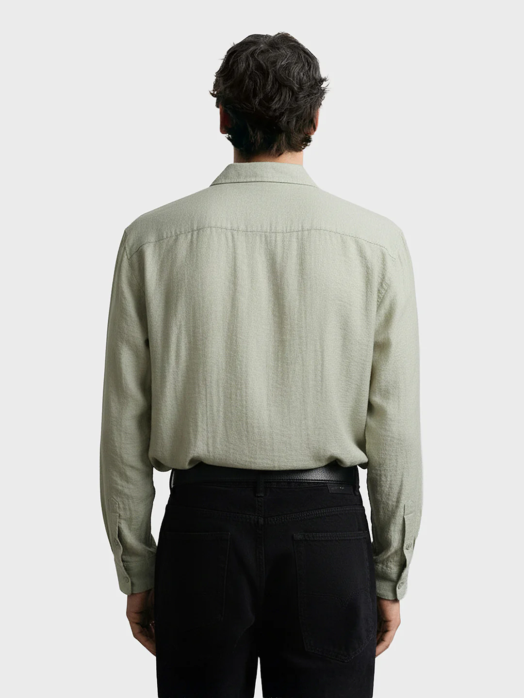 Men's Green Relaxed Fit Printed Casual Shirt - Image 2