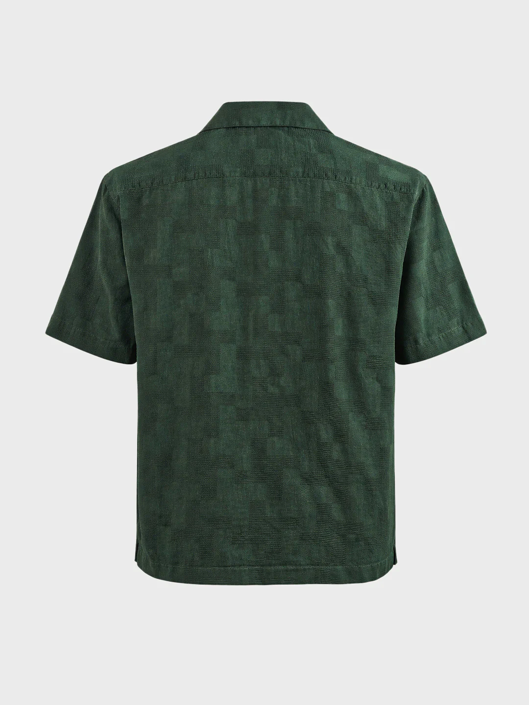 Men's Green Relaxed Fit Solid Casual Shirt - Image 7