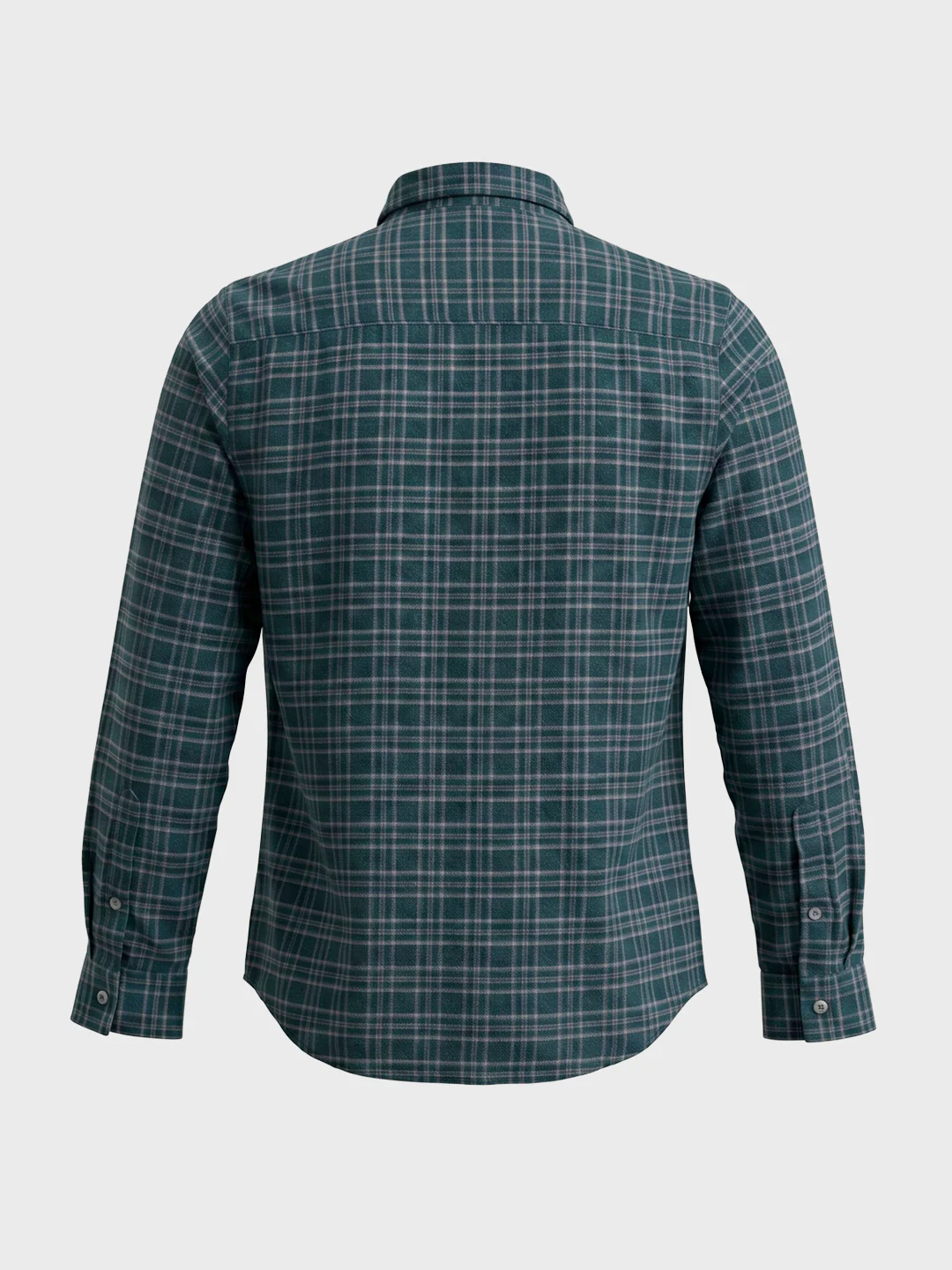 Men's Green Slim Fit Checkered Casual Shirt - Image 7
