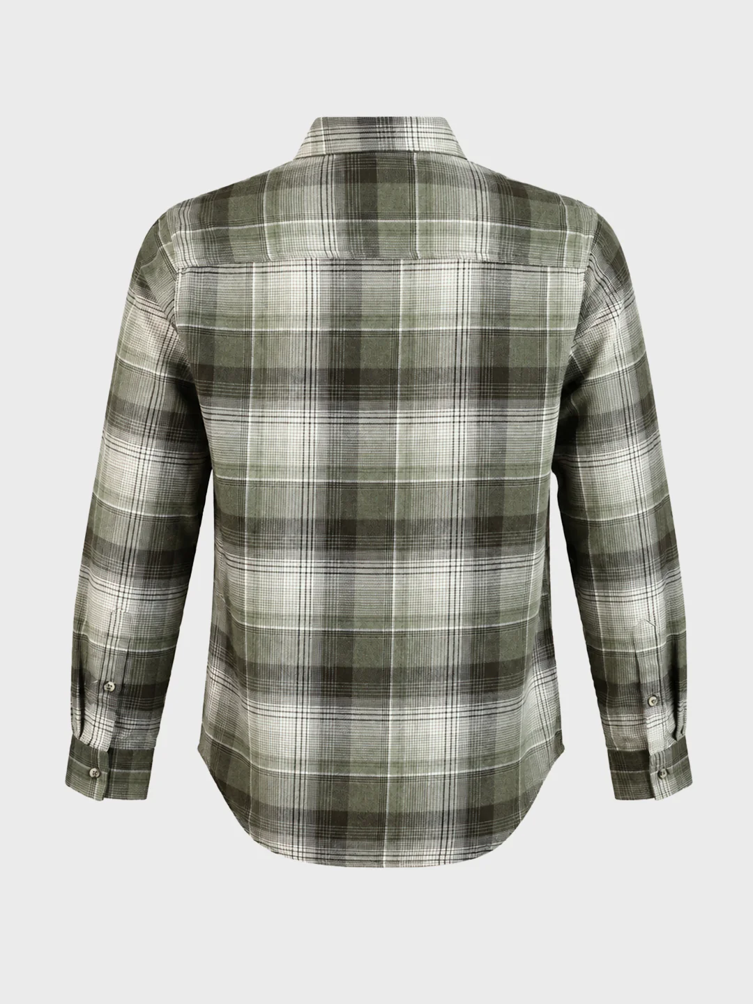 Men's Green Slim Fit Checkered Casual Shirt - Image 7