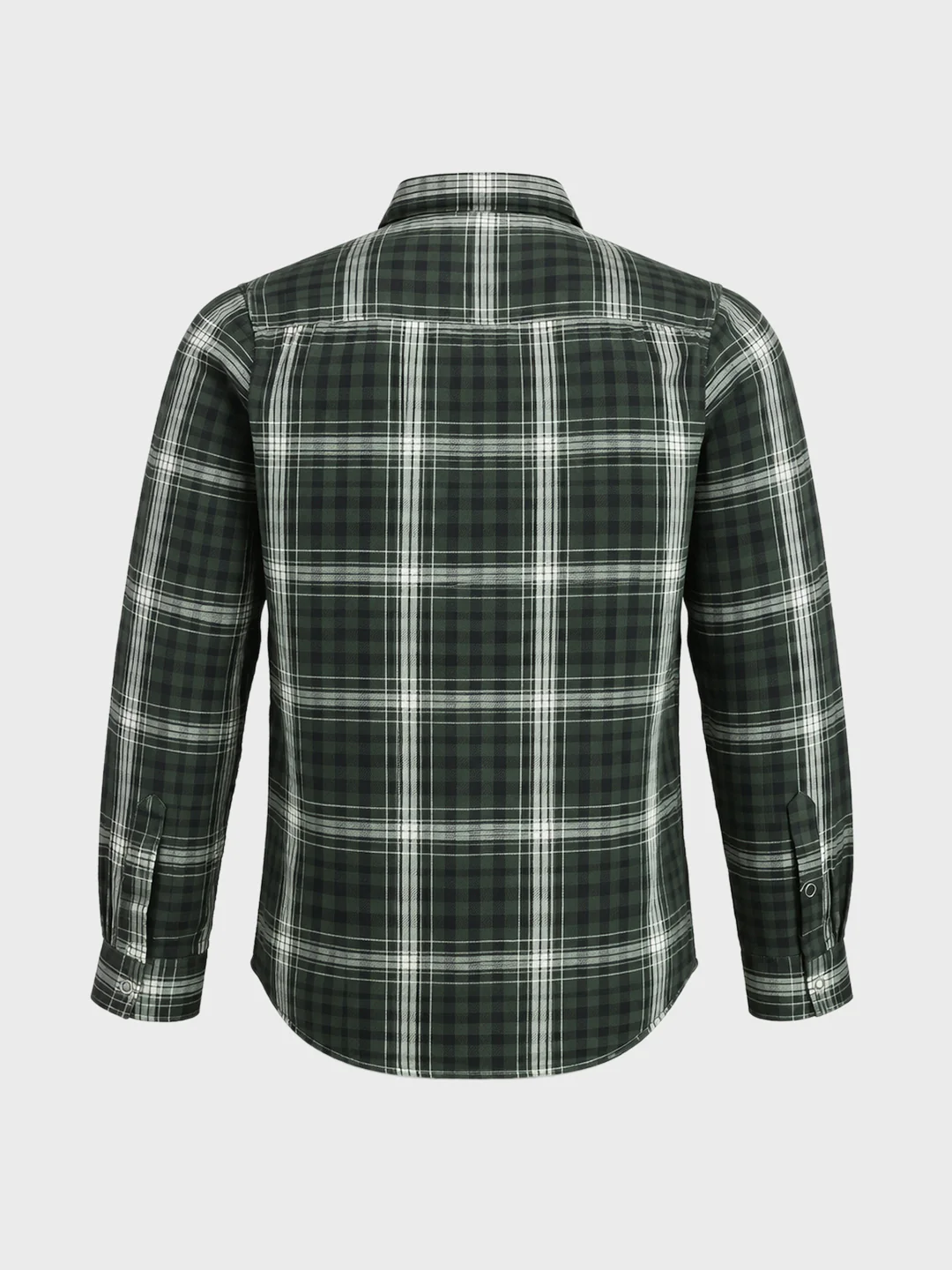 Men's Green Slim Fit Checkered Casual Shirt - Image 7