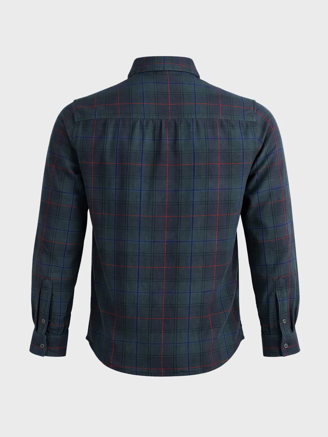 Men's Green Slim Fit Checkered Casual Shirt - Image 7