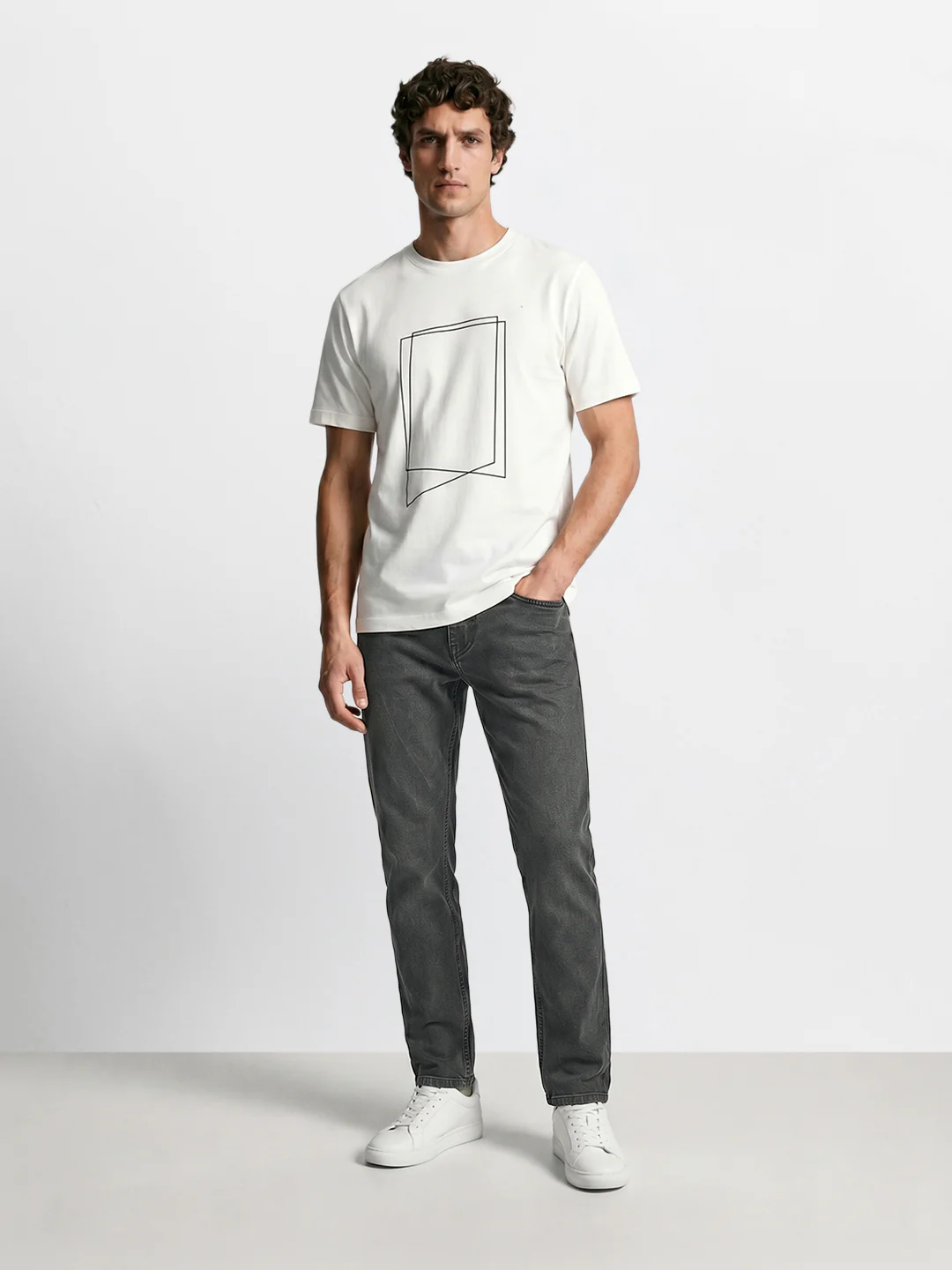 Men's Green Slim Fit Solid Casual Jeans - Image 6
