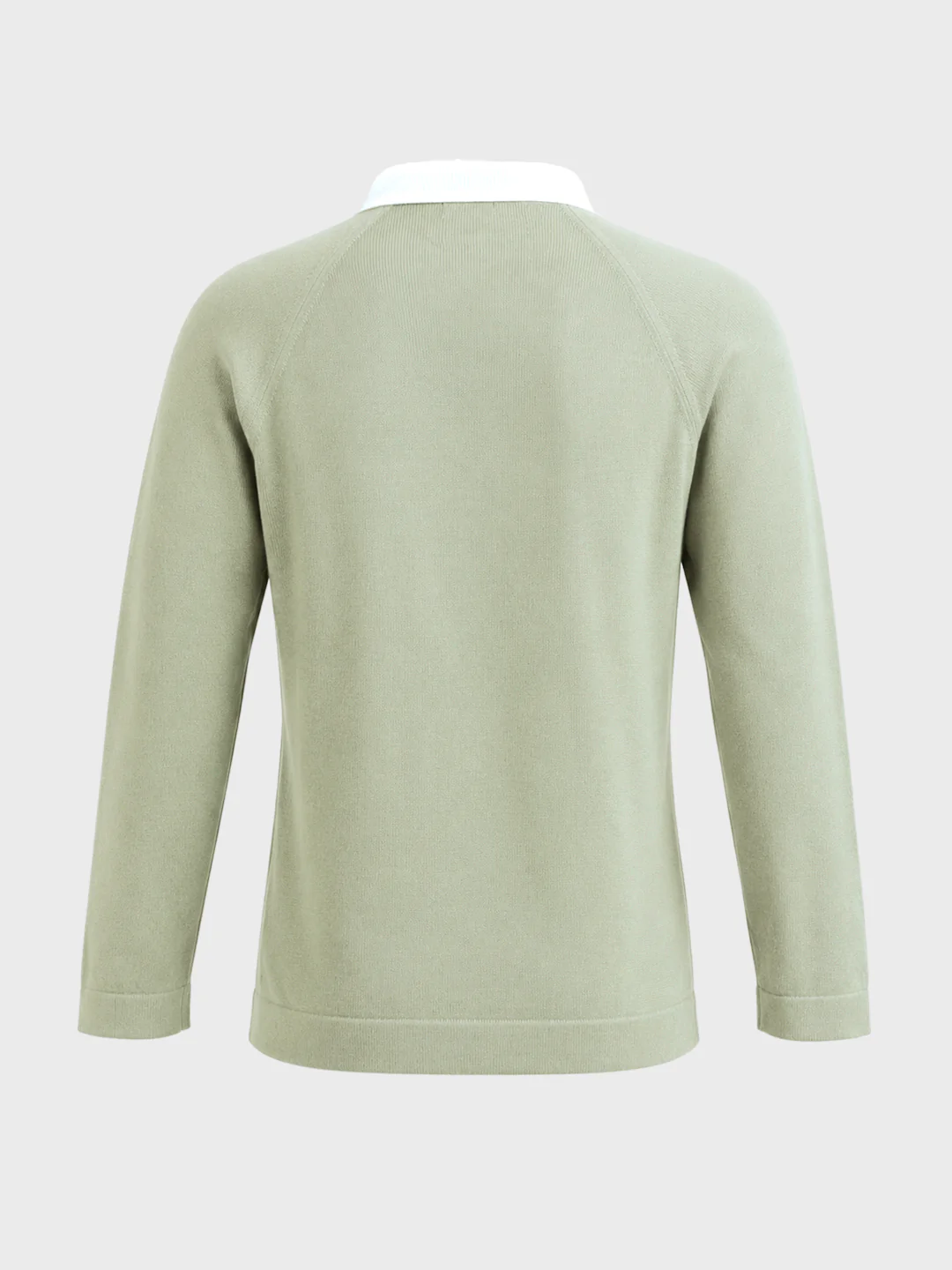 Men's Green Slim Fit Solid Casual Polos T-Shirt - Image 7