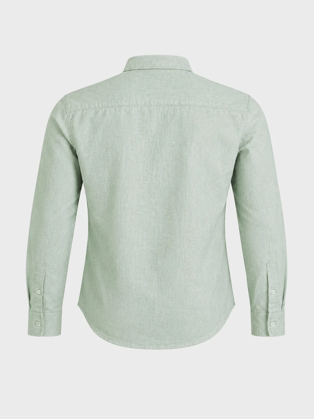 Men's Green Slim Fit Solid Casual Shirt - Image 7