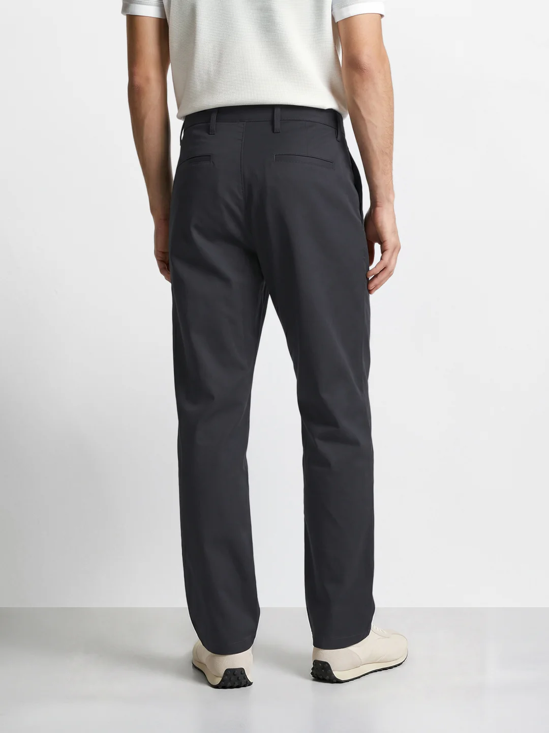 Men's Grey Baggy Fit Solid Utility Trousers - Image 5