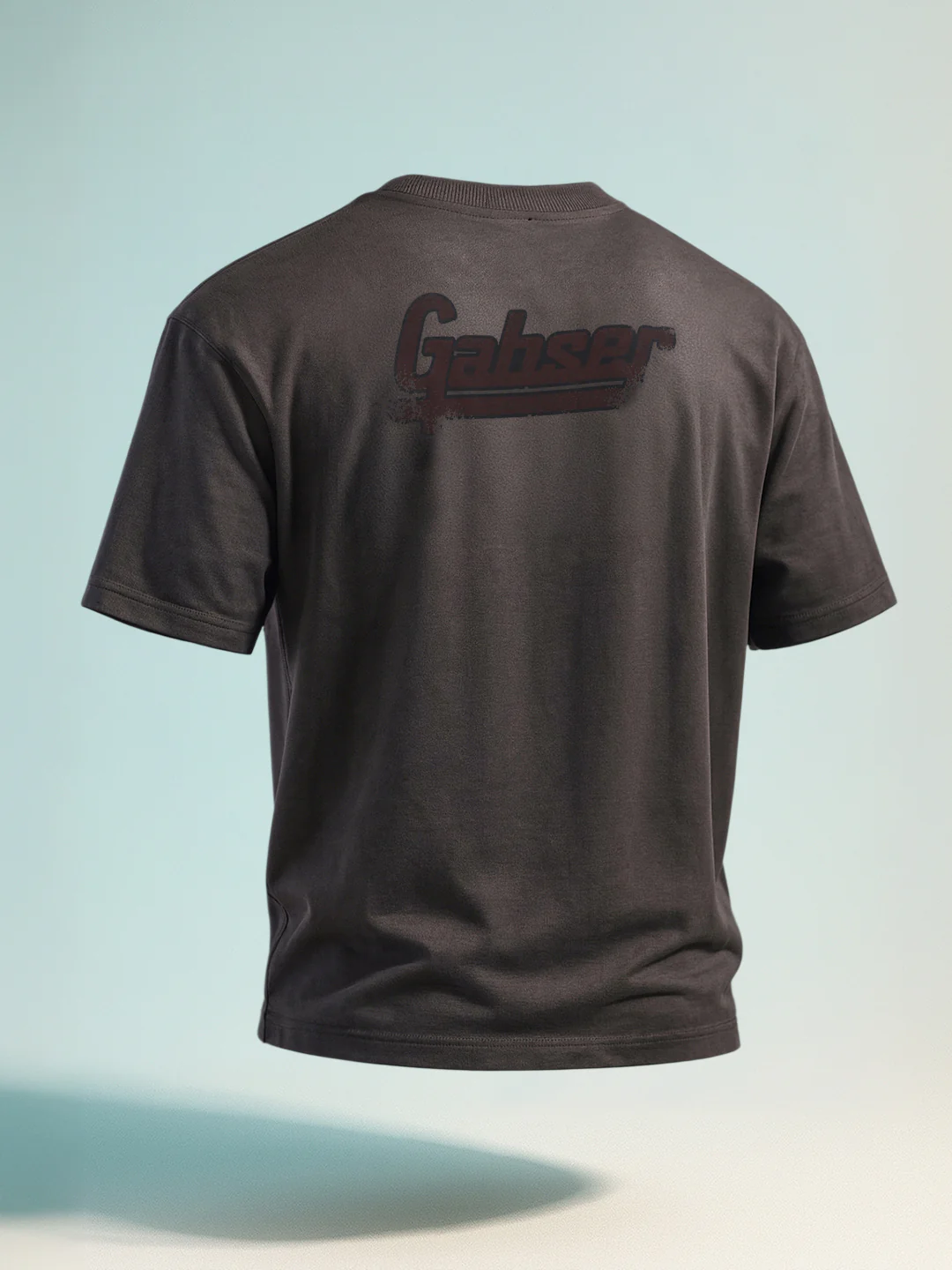 Men's Grey Relaxed Fit Graphic Printed 240 GSM Casual T-Shirt - Image 10