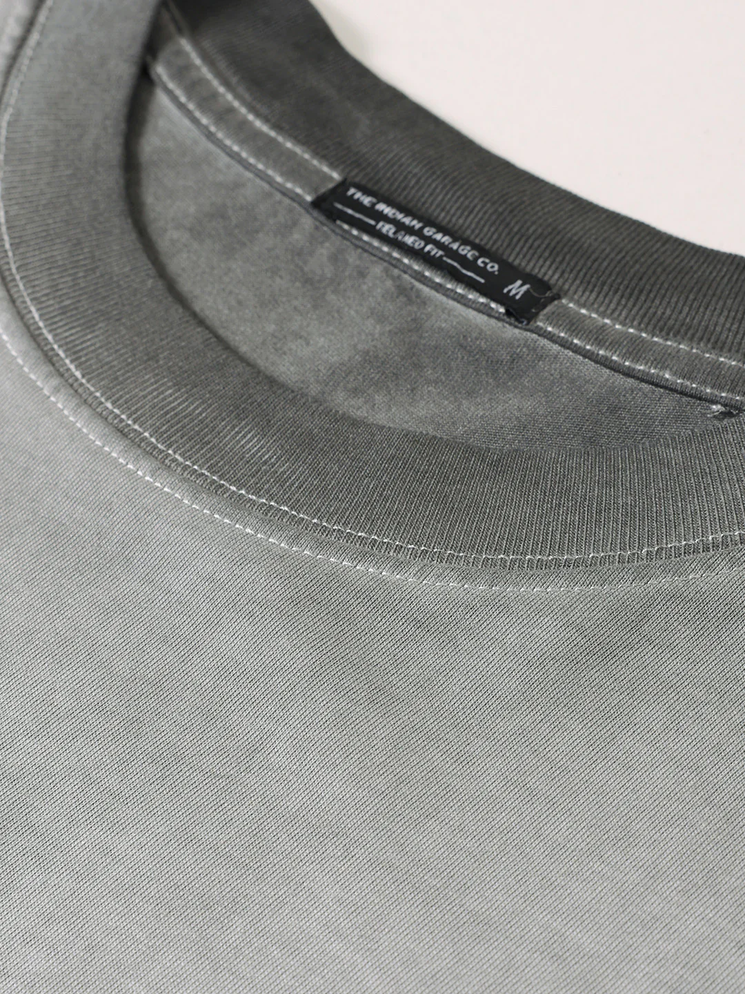Men's Grey Relaxed Fit Graphic Printed 240 GSM Street Wear T-Shirt - Image 3