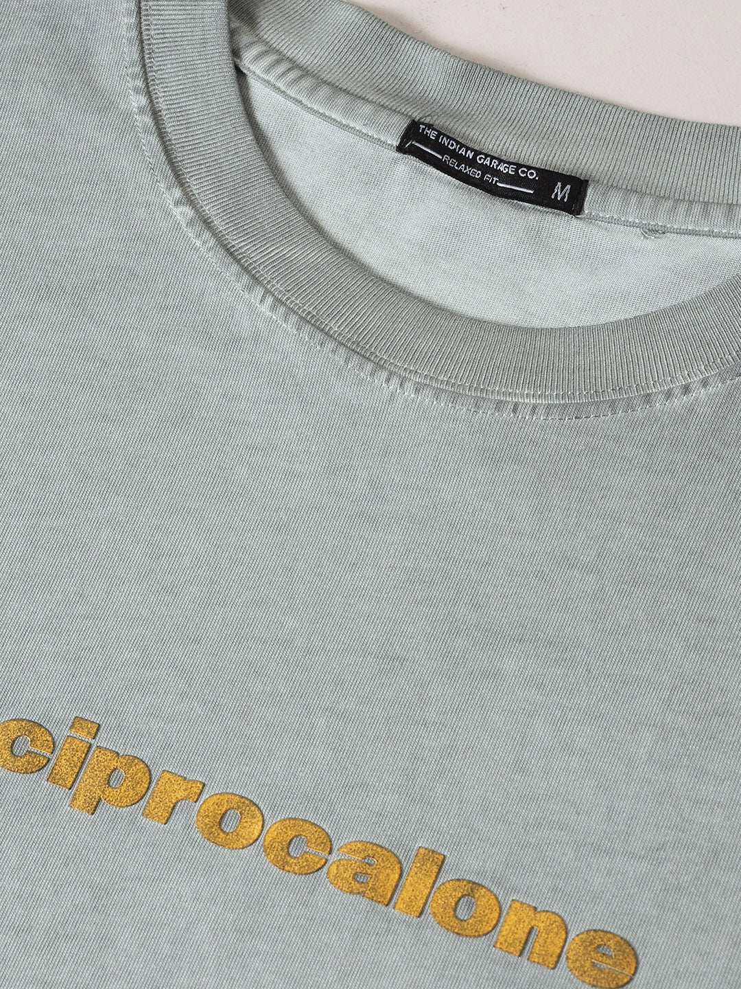 Men's Grey Relaxed Fit Graphic Printed 240 GSM Street Wear T-Shirt - Image 3