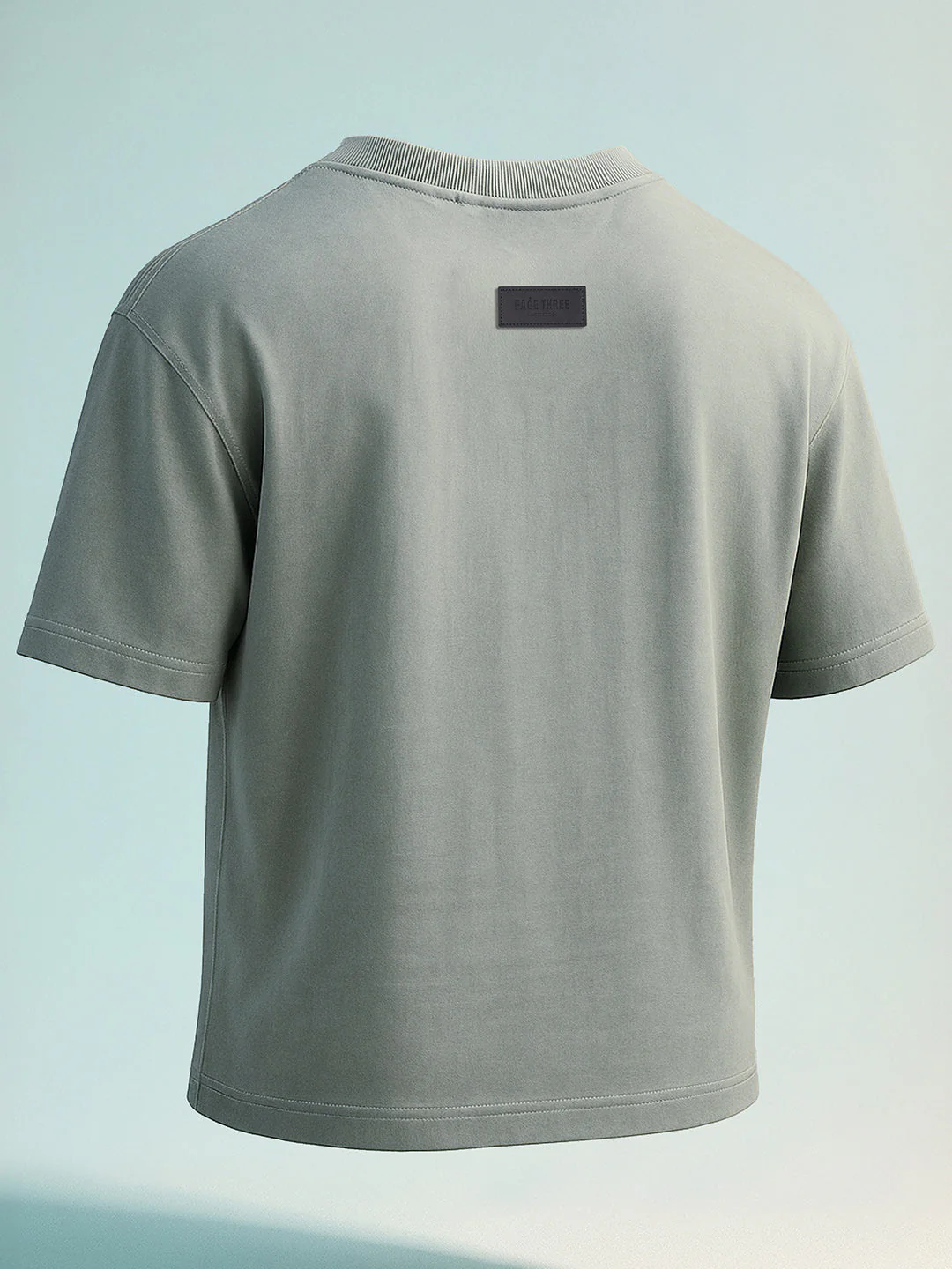 Men's Grey Relaxed Fit Graphic Printed 240 GSM Street Wear T-Shirt - Image 7