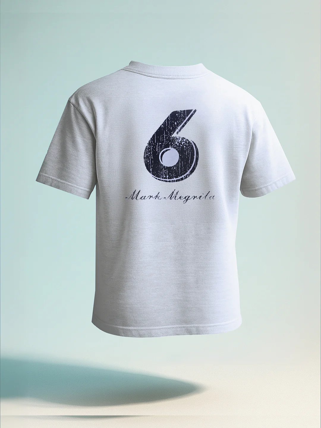 Men's Grey Relaxed Fit Graphic Printed 240 GSM Street Wear T-Shirt - Image 7