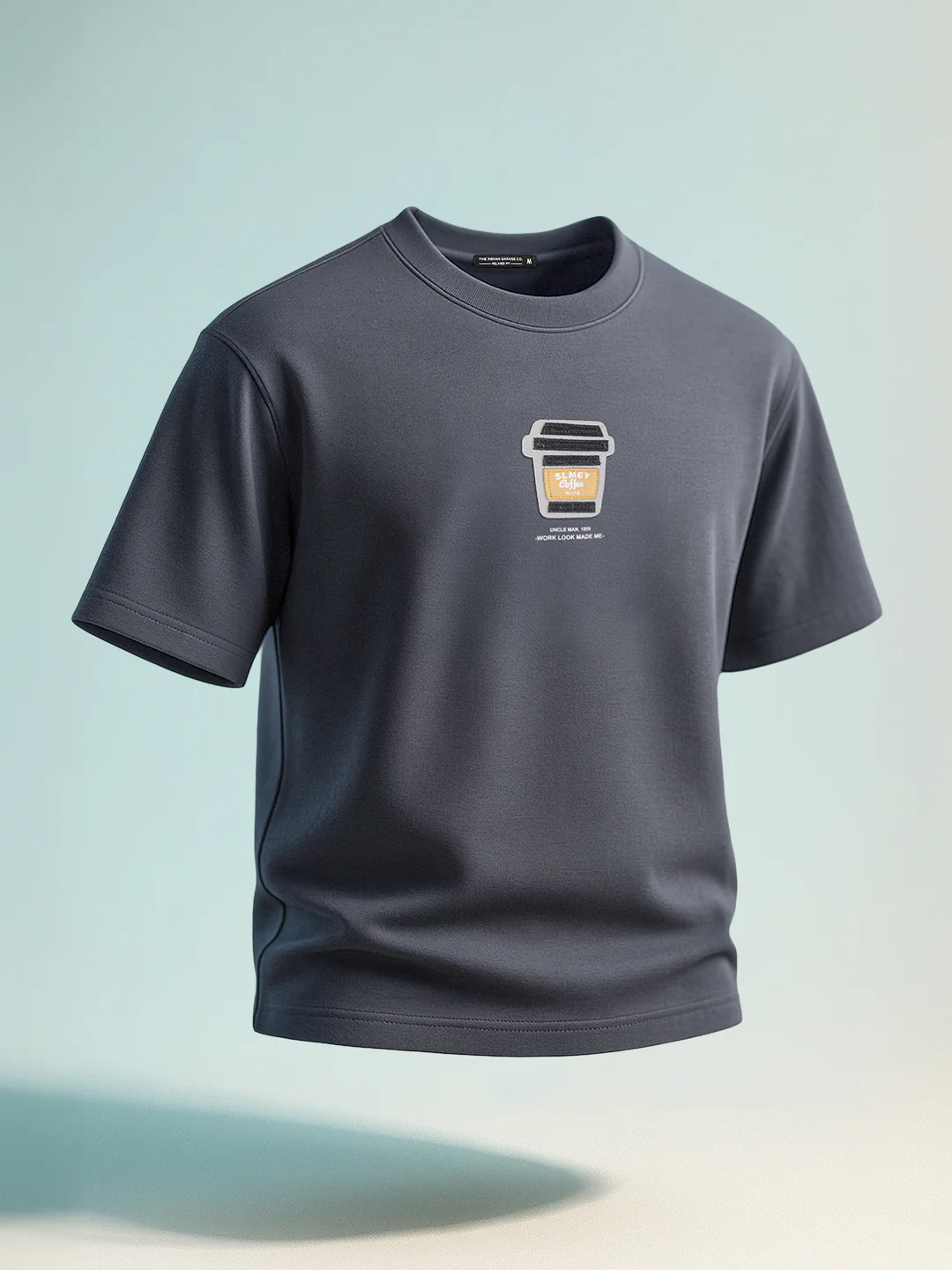 Men's Grey Relaxed Fit Printed 240 GSM Street Wear T-Shirt - Image 6