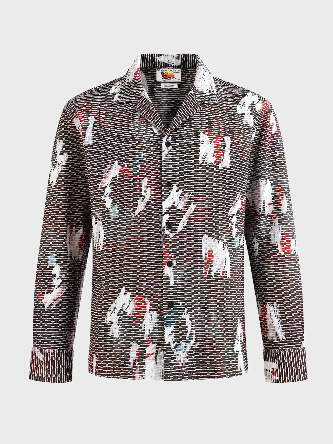 Men's Grey Relaxed Fit Solid Casual Shirt - Image 6