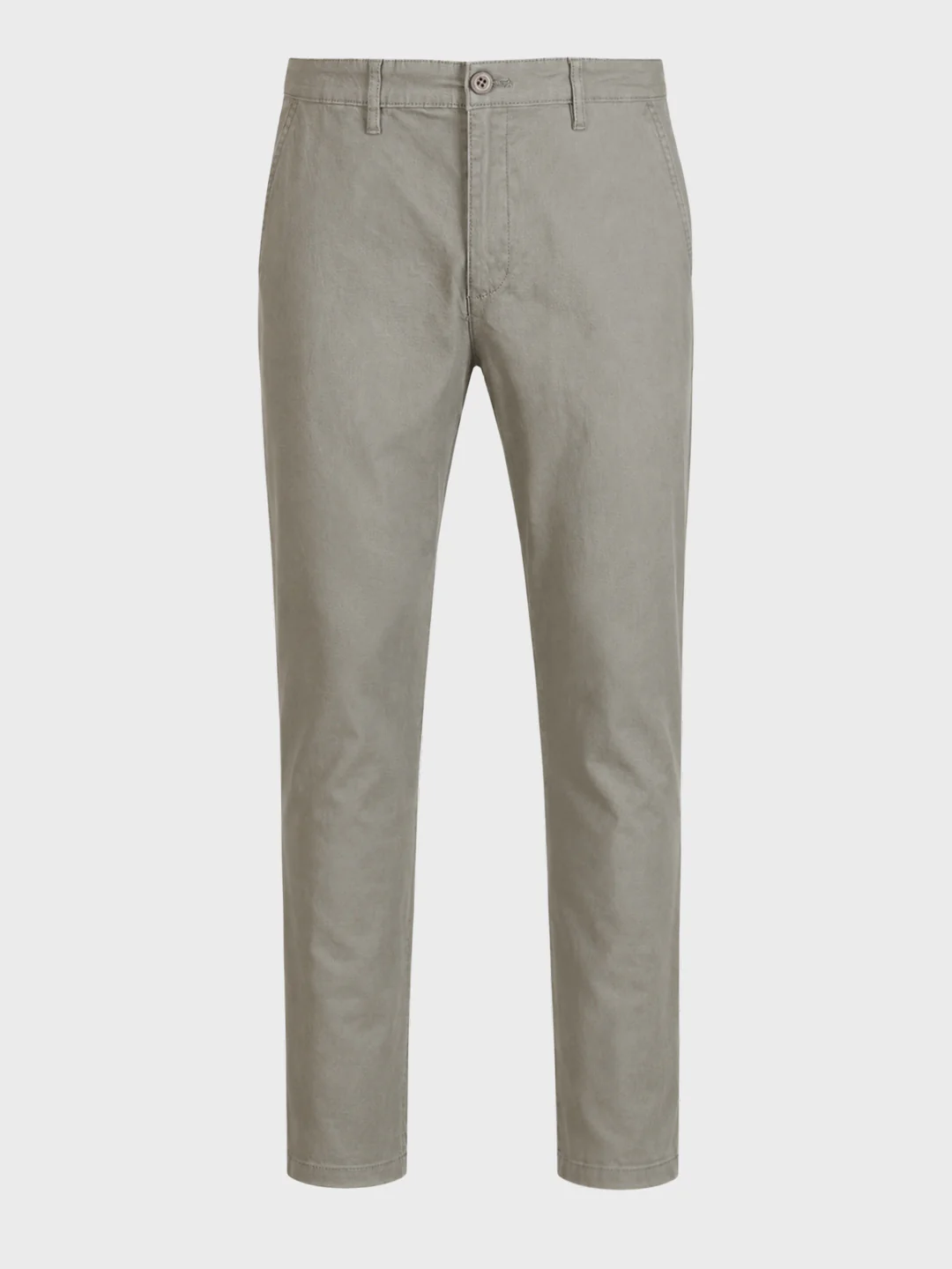 Men's Grey Slim Fit Solid Casual Chino - Image 7