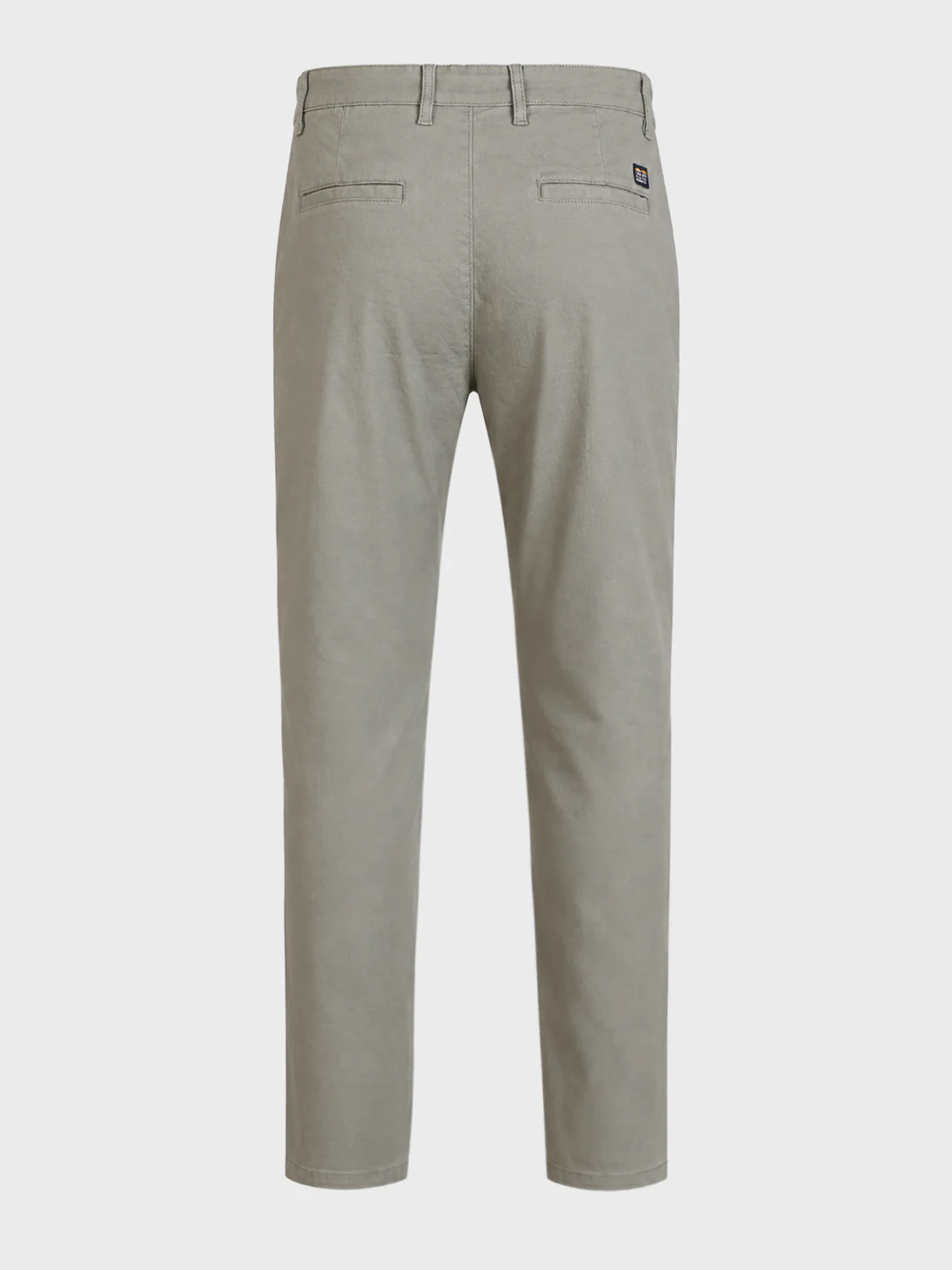 Men's Grey Slim Fit Solid Casual Chino - Image 8