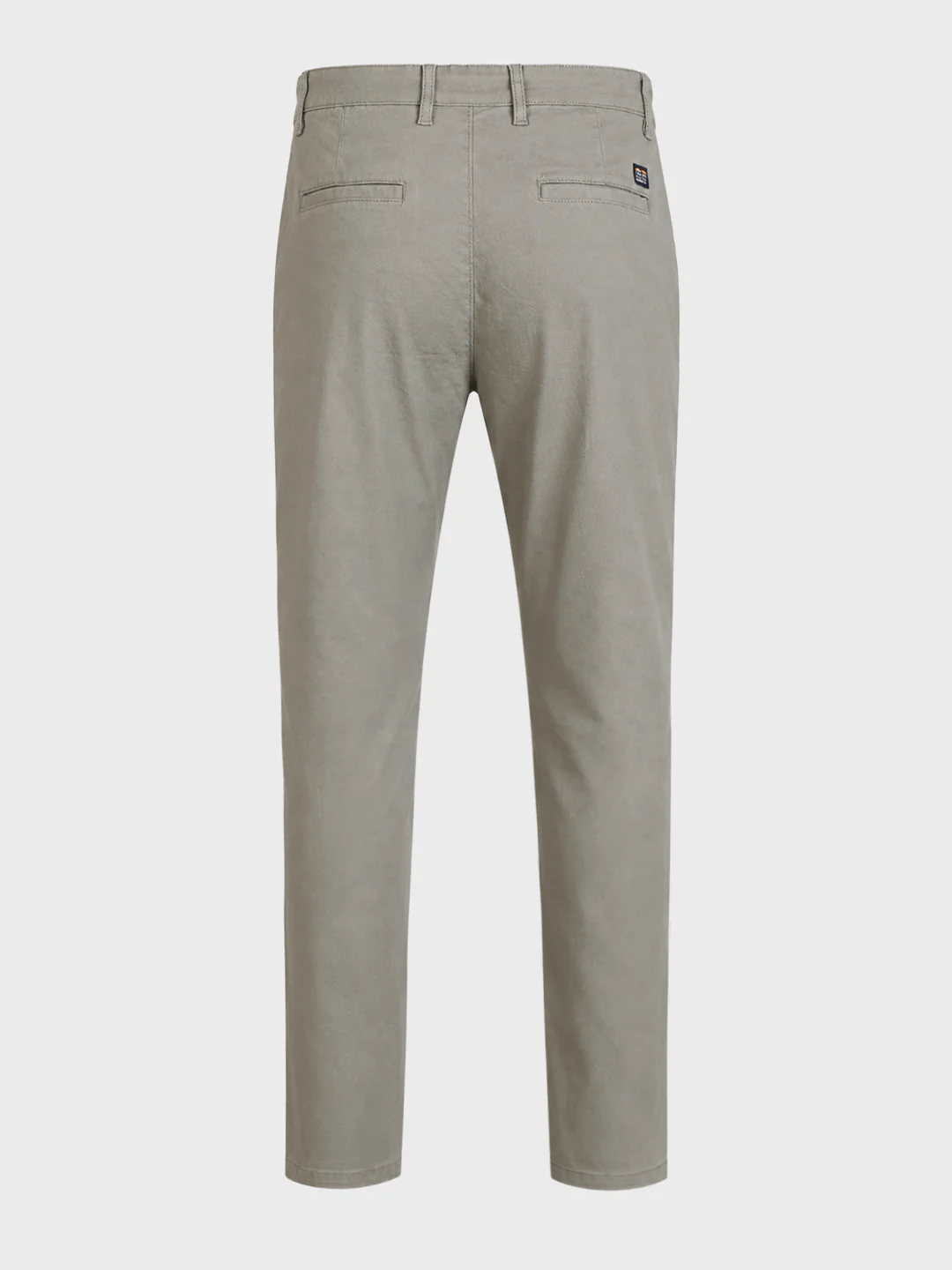 Men's Grey Slim Fit Solid Casual Chinos - Image 8