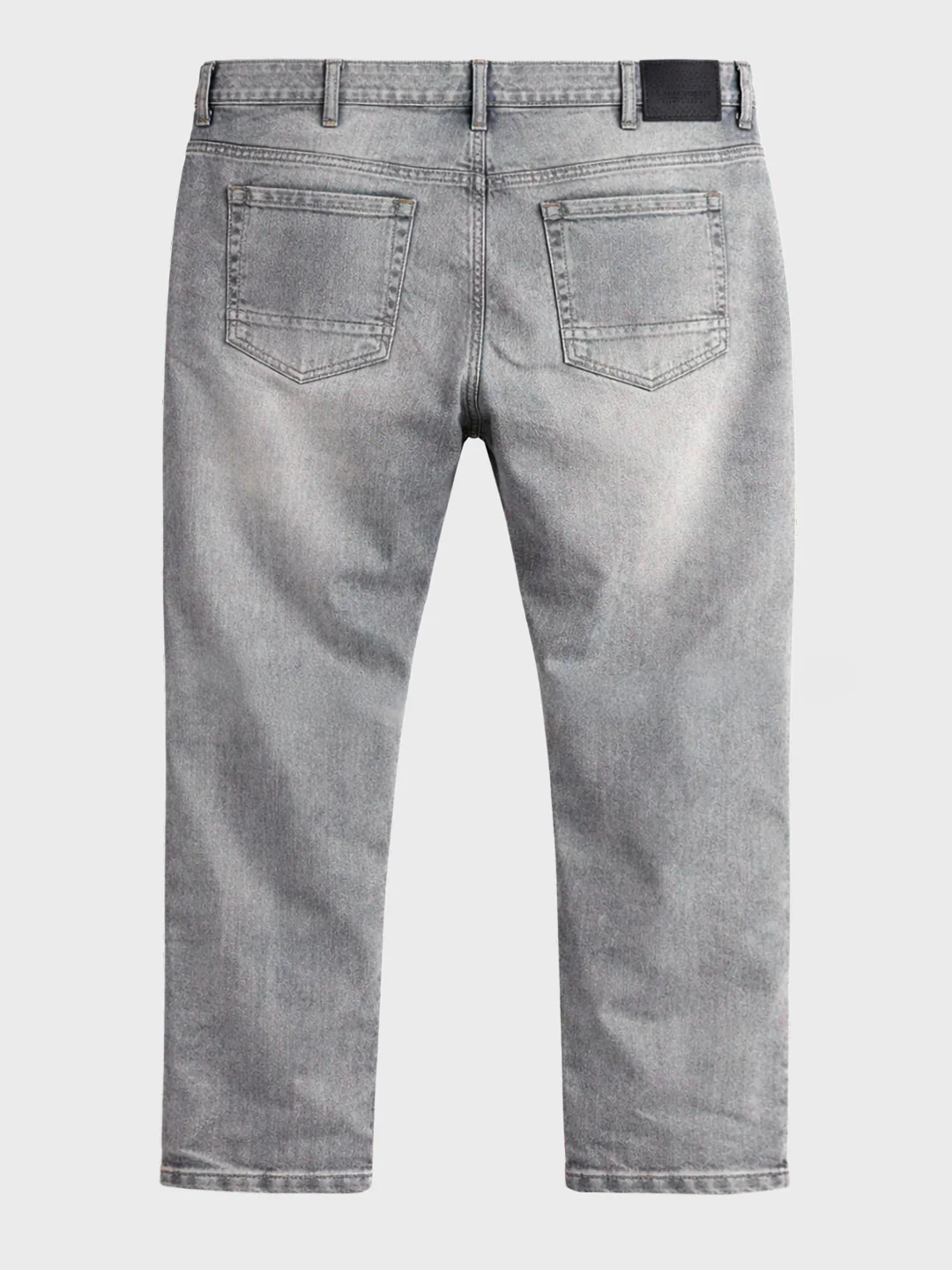 Men's Grey Slim Fit Solid Casual Jeans - Image 6