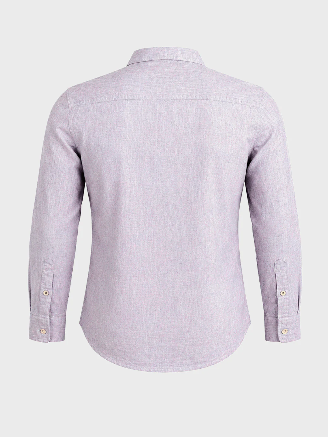Men's Grey Slim Fit Solid Casual Shirt - Image 7