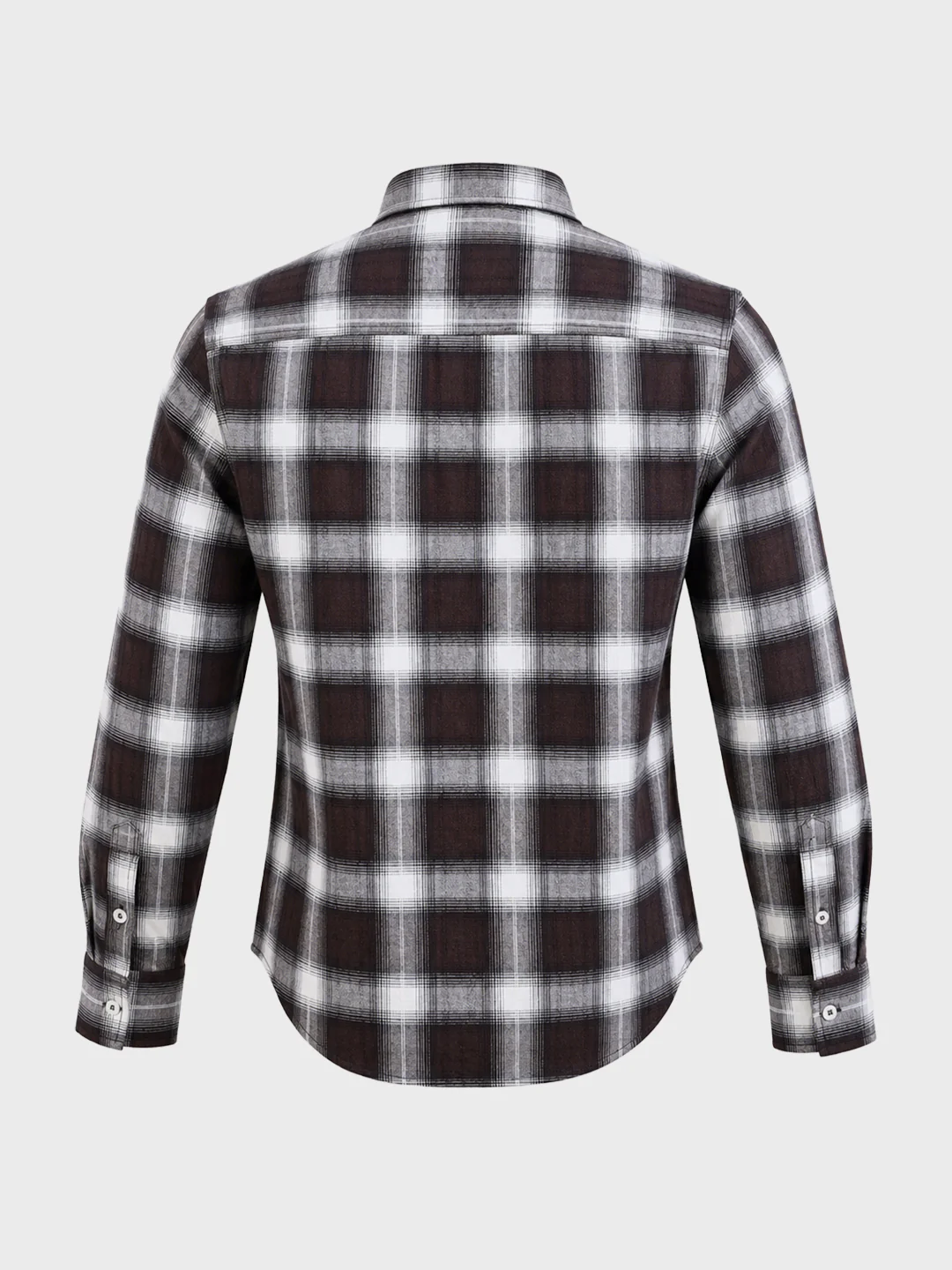 Men's Maroon Slim Fit Checkered Casual Shirt - Image 6