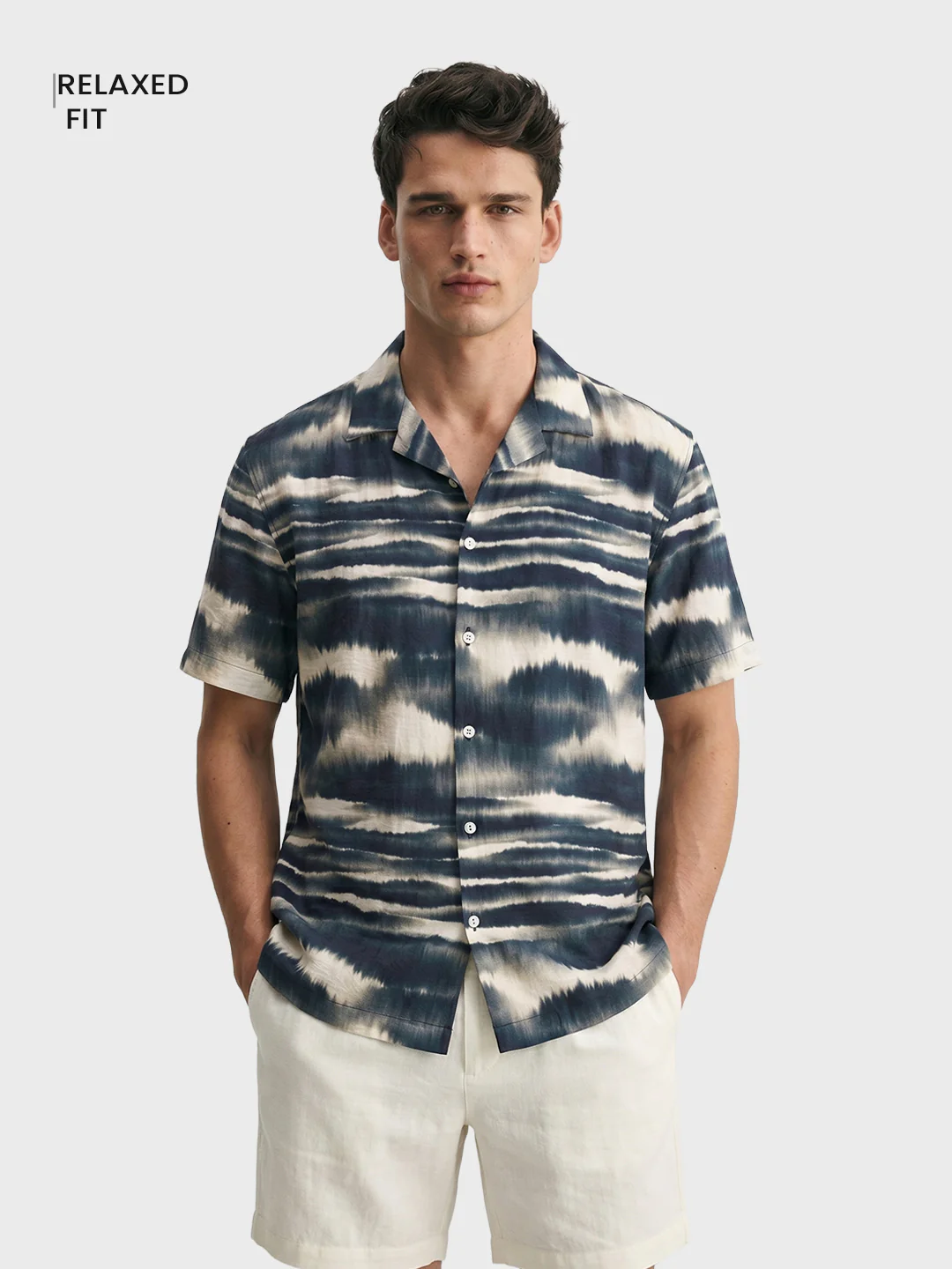 Men's Multicolor Relaxed Fit Printed Resort Wear Shirt - Image 2