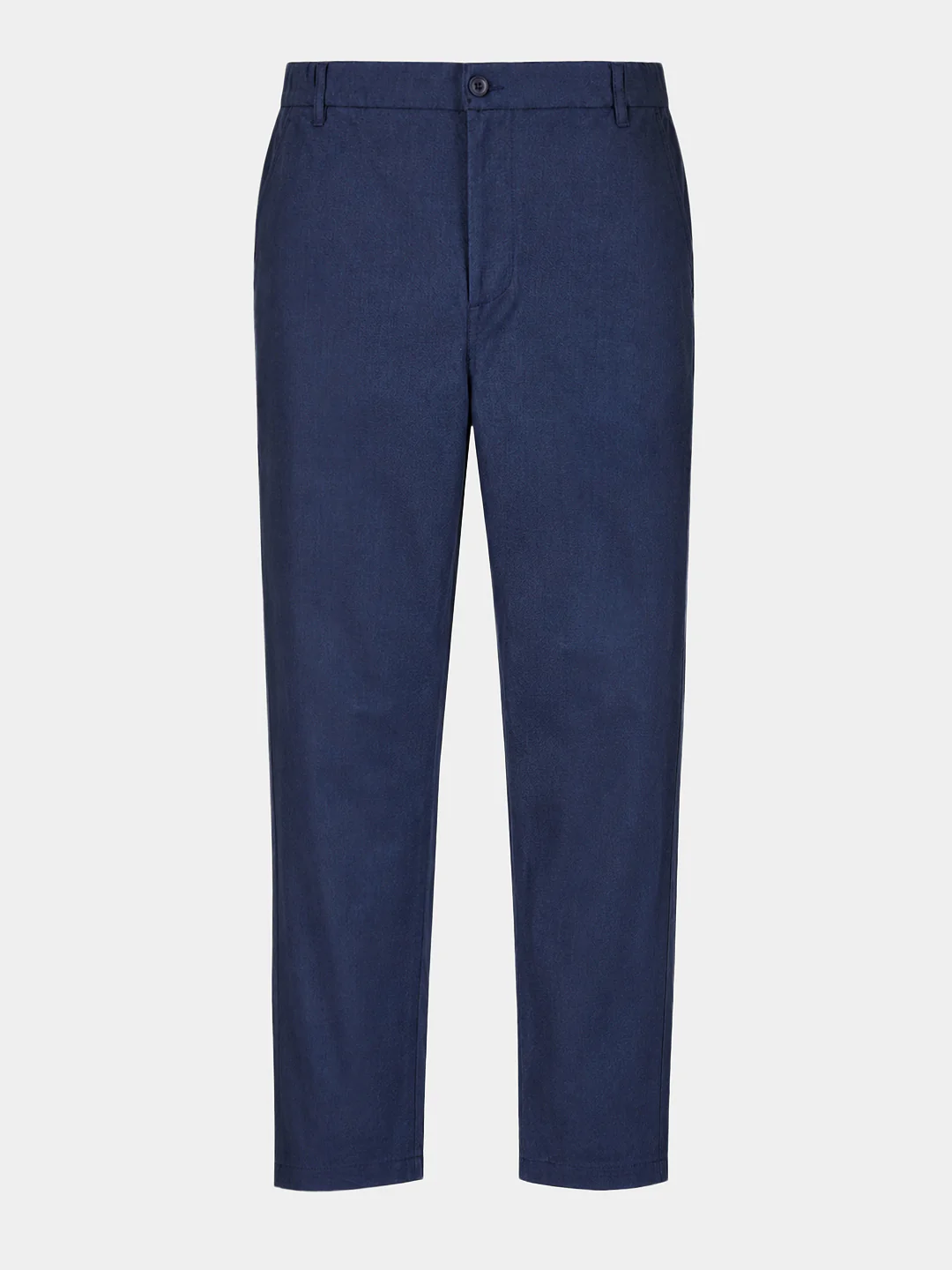 Men's Navy Regular Fit Solid Resort Wear Joggers - Image 7
